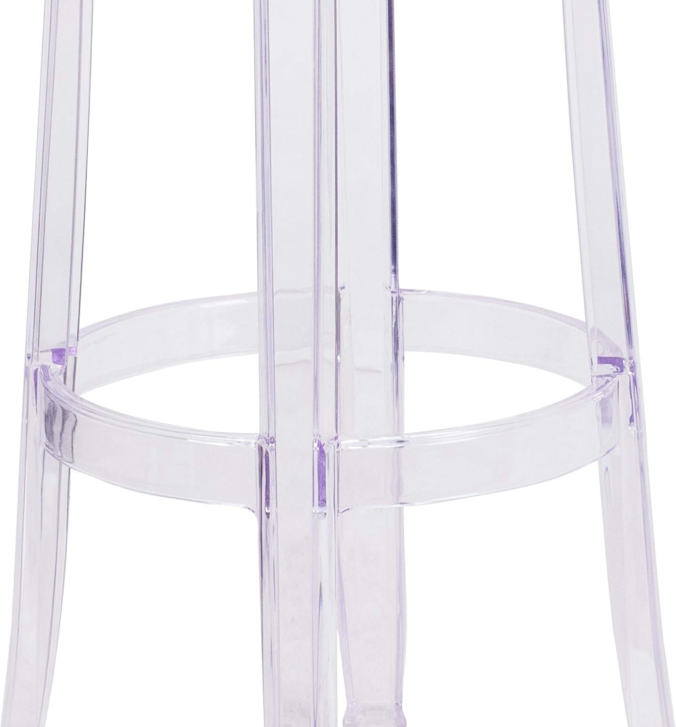 Flash Furniture 29.75'' High Transparent Barstool