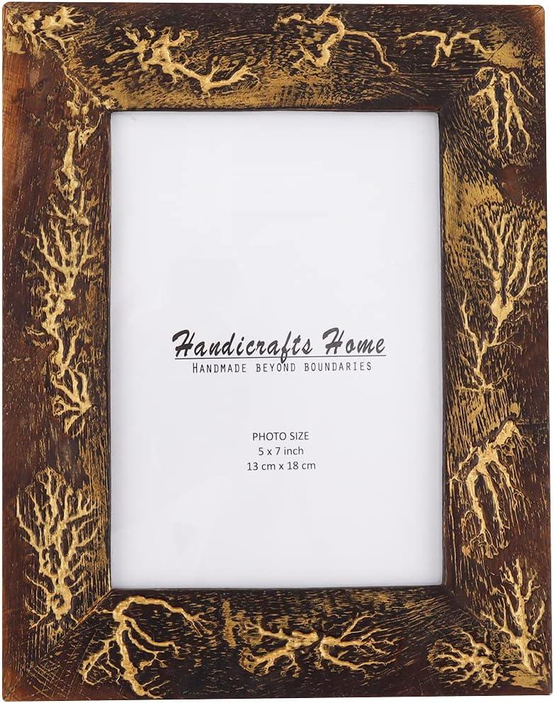 Handicrafts Home Indigo Mosaic Photo Frame Bone Handmade Picture Frames Size 5X7X1