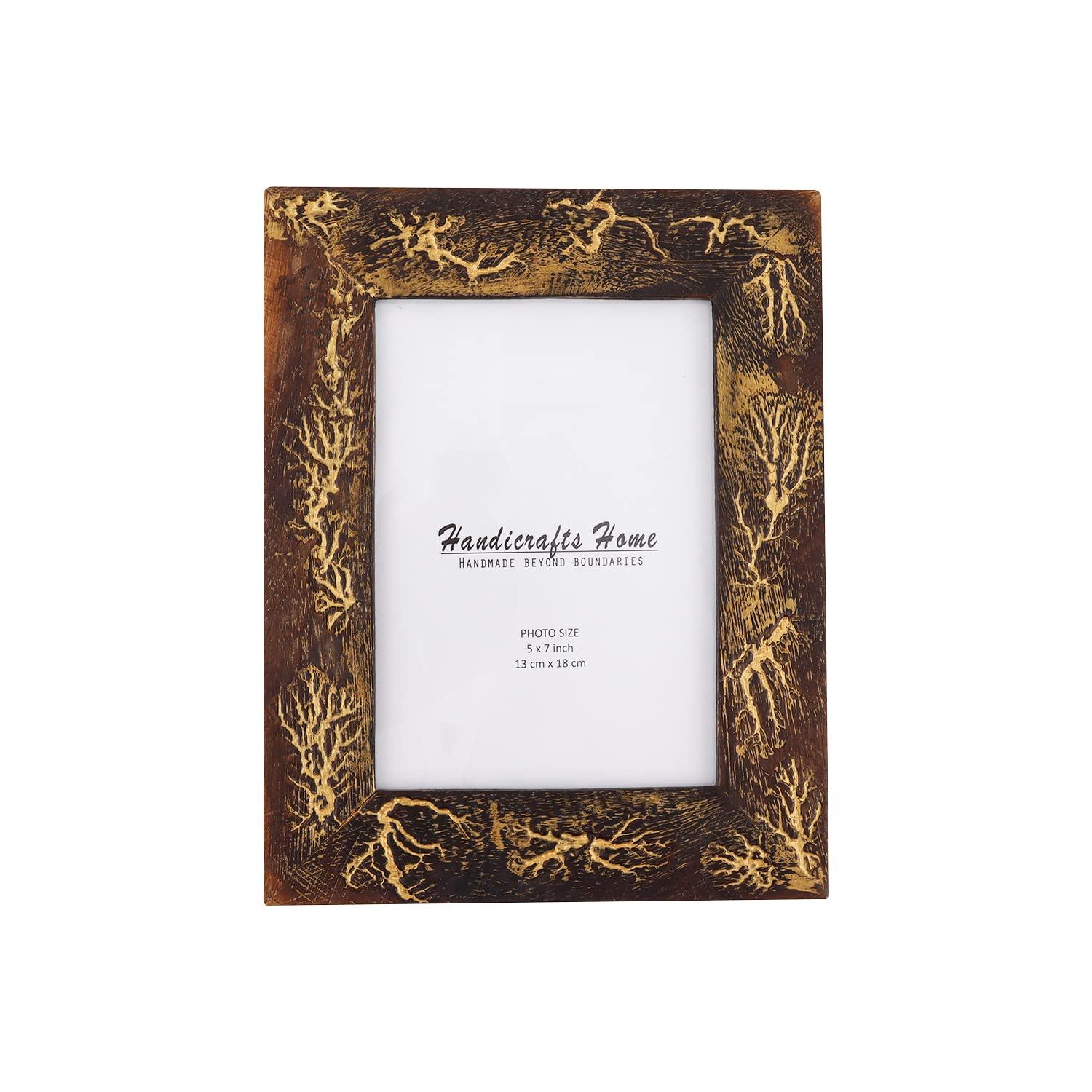 Handicrafts Home Indigo Mosaic Photo Frame Bone Handmade Picture Frames Size 5X7X1