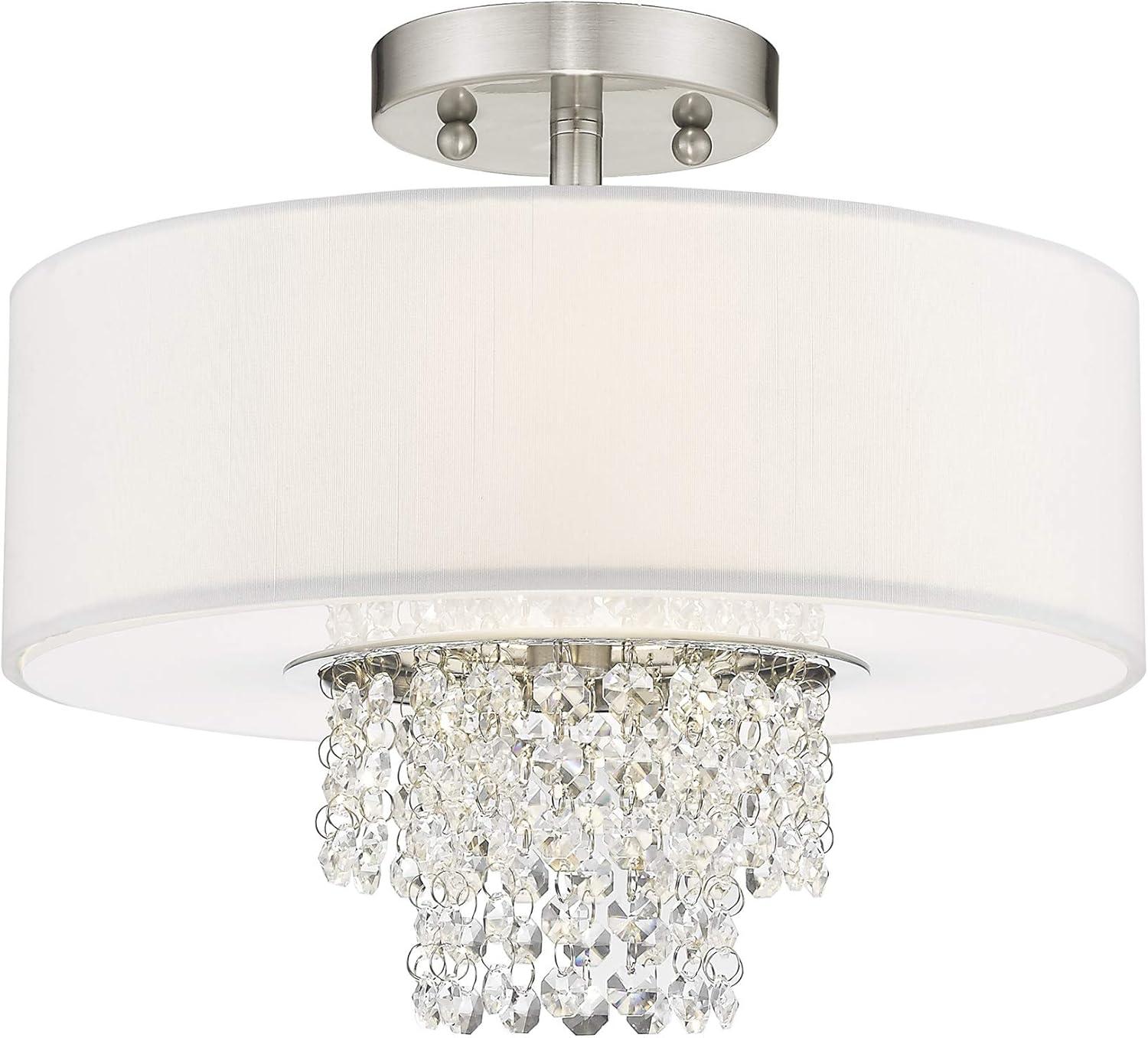 Livex Lighting - Carlisle - 2 Light Semi-Flush Mount in Contemporary Style - 13