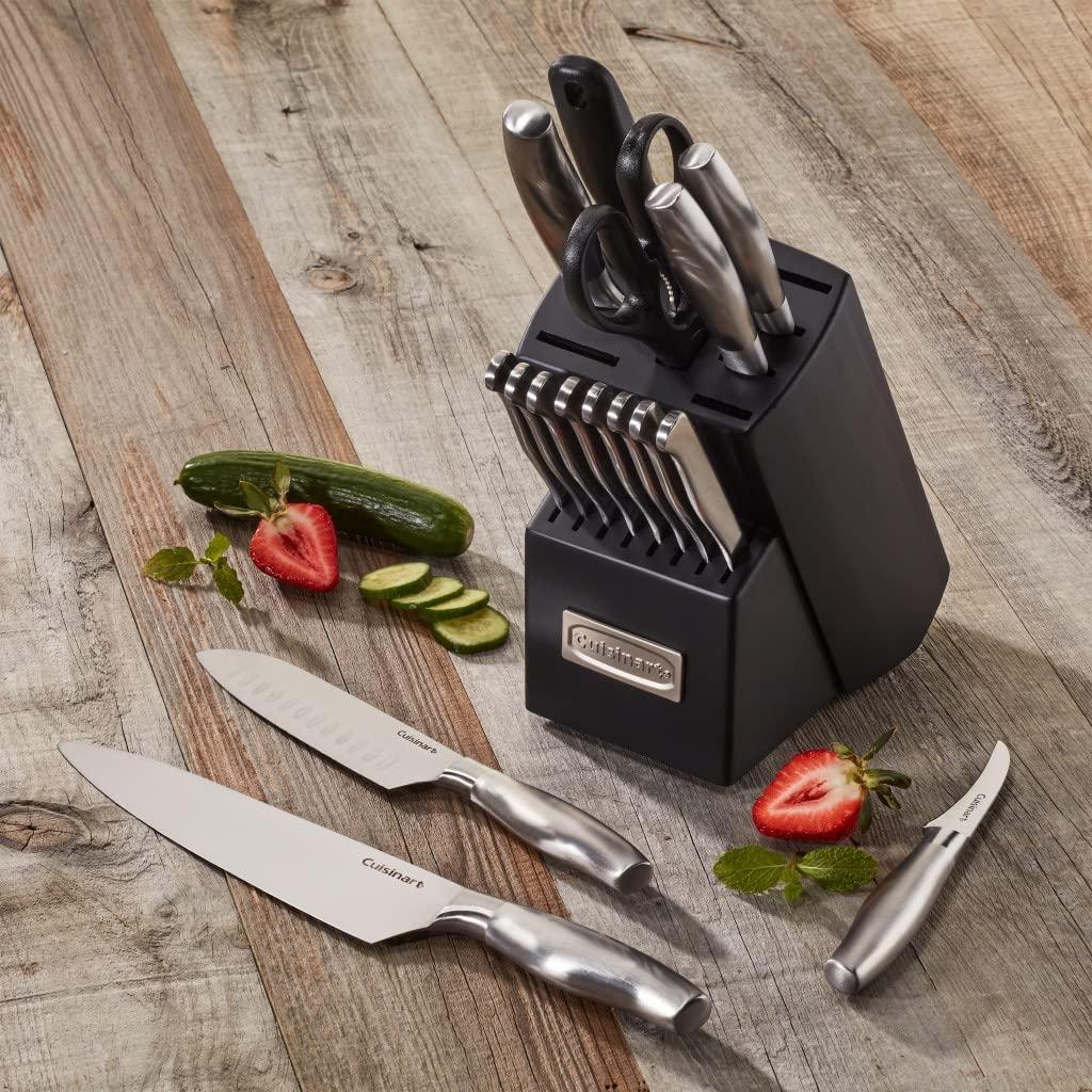Cuisinart Artiste Collection Stainless Steel 17-Piece Knife Block Set