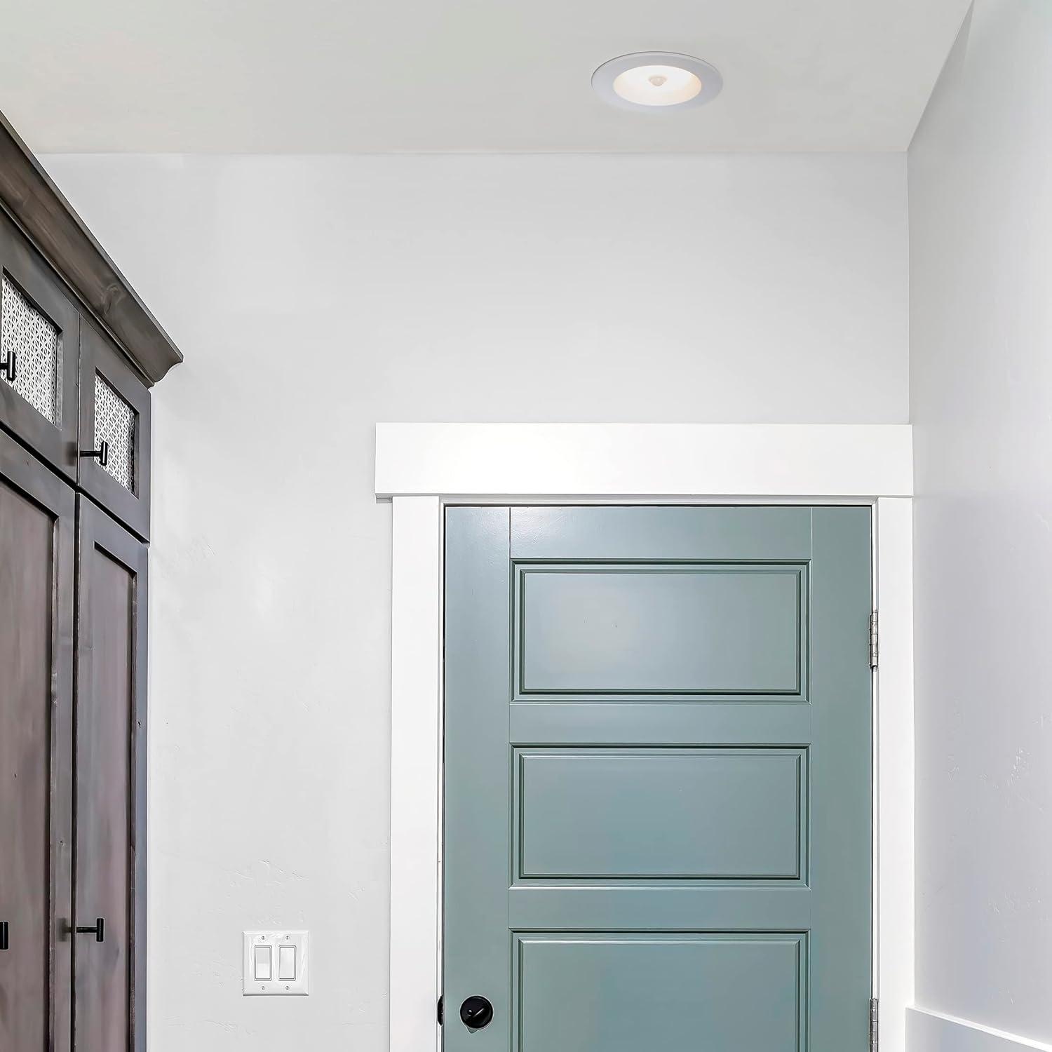 Maxxima 5 in. & 6 in. Retrofit LED PIR Motion Sensor Downlight - 1300 Lumens, 14 Watts, 5 CCT 2700K/3000K/3500K/4000K/5000K, Energy Efficient Indoor Ceiling Lighting Fixture