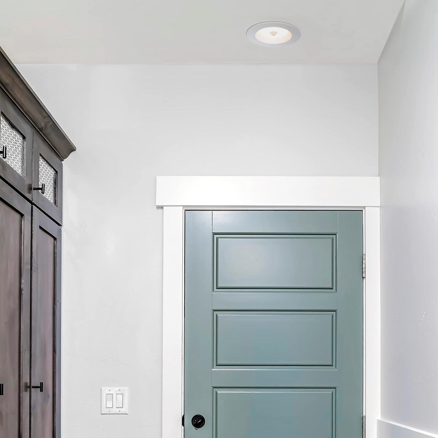 Maxxima 5 in. & 6 in. Retrofit LED PIR Motion Sensor Downlight - 1300 Lumens, 14 Watts, 5 CCT 2700K/3000K/3500K/4000K/5000K, Energy Efficient Indoor Ceiling Lighting Fixture