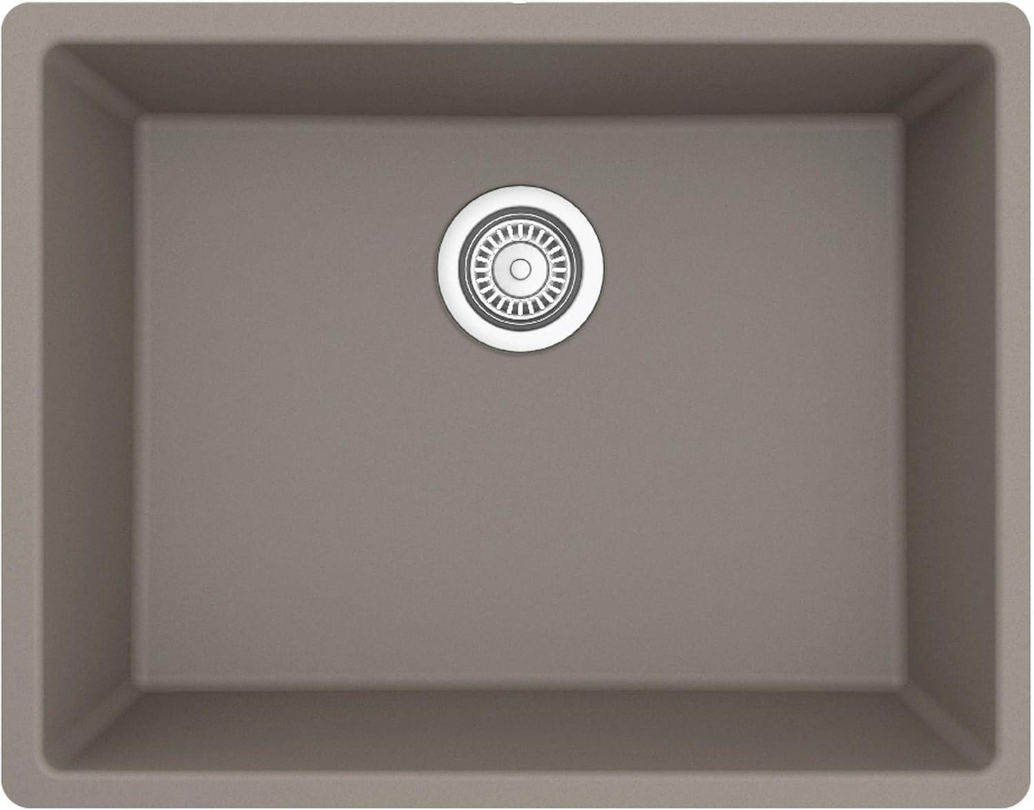 Karran Quartz 24-3/8'' X 19-1/8'' Single Bowl Undermount Kitchen Sink