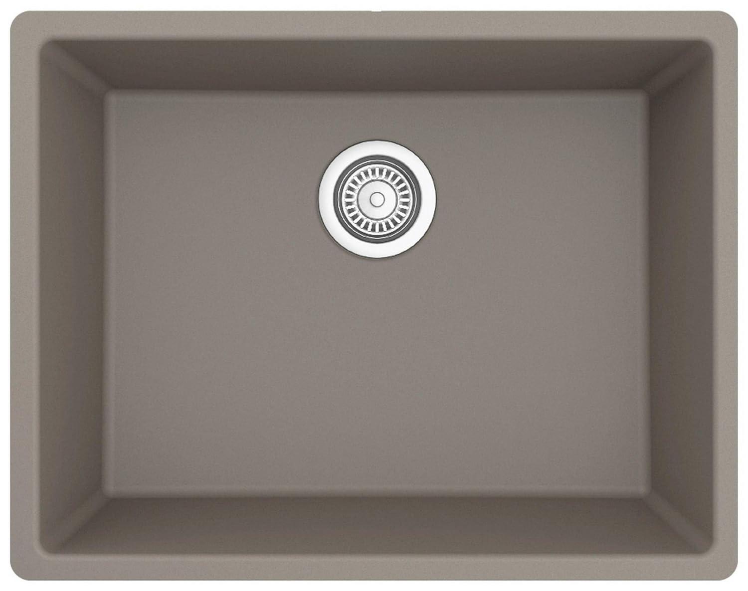 Karran Quartz 24-3/8'' X 19-1/8'' Single Bowl Undermount Kitchen Sink