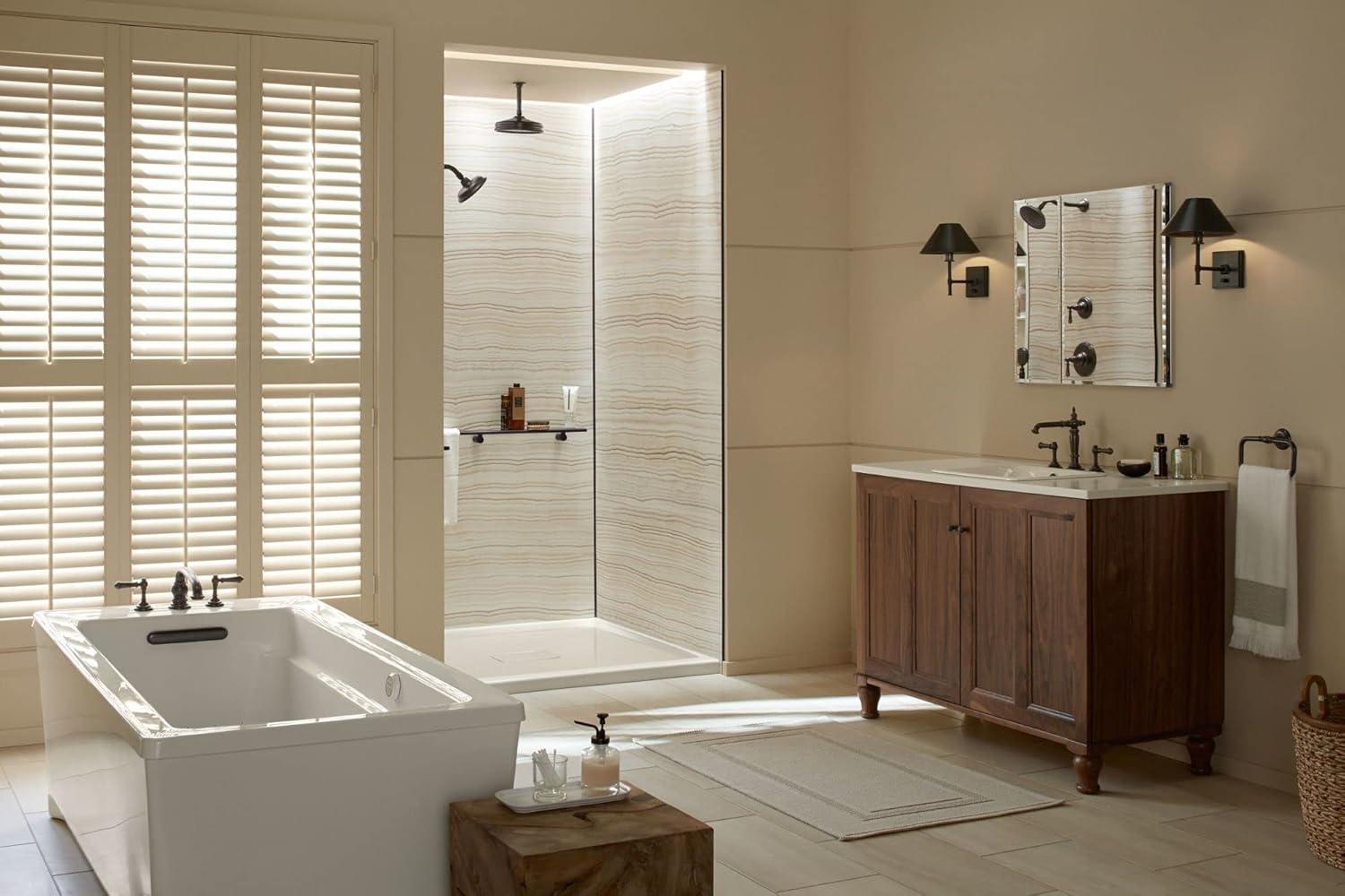 CLC Aluminum Two-Door Medicine Cabinet With Mirrored Doors, Beveled Edges
