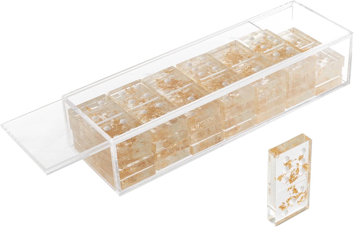 Trademark Games Acrylic 28 Piece Domino Set (Set of 28)