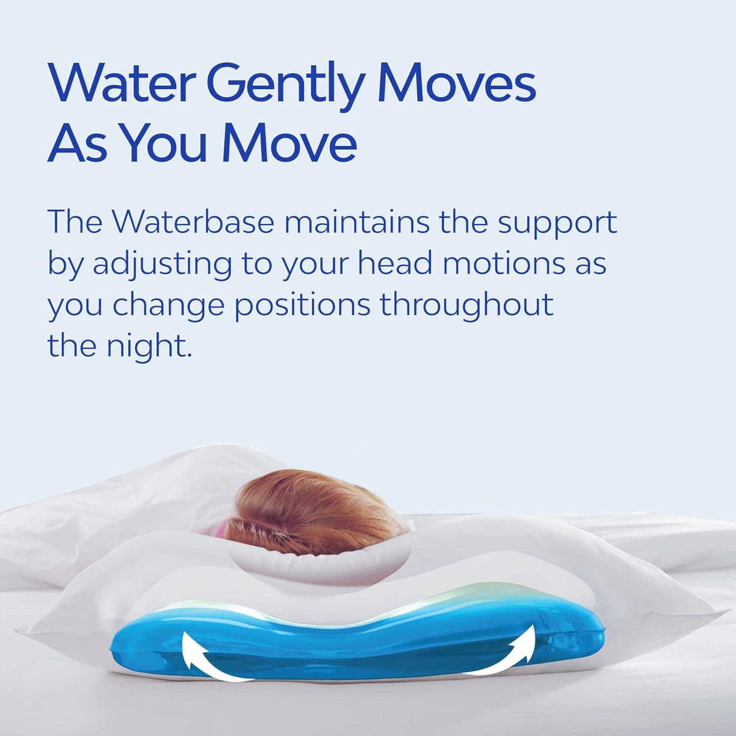 Water Pillow - Elite Collection, Down Alternative Pillow. Orthopedic Pillow for Neck Pain Relief, Adjustable Water Pillow for Sleeping. (Single Pillow)