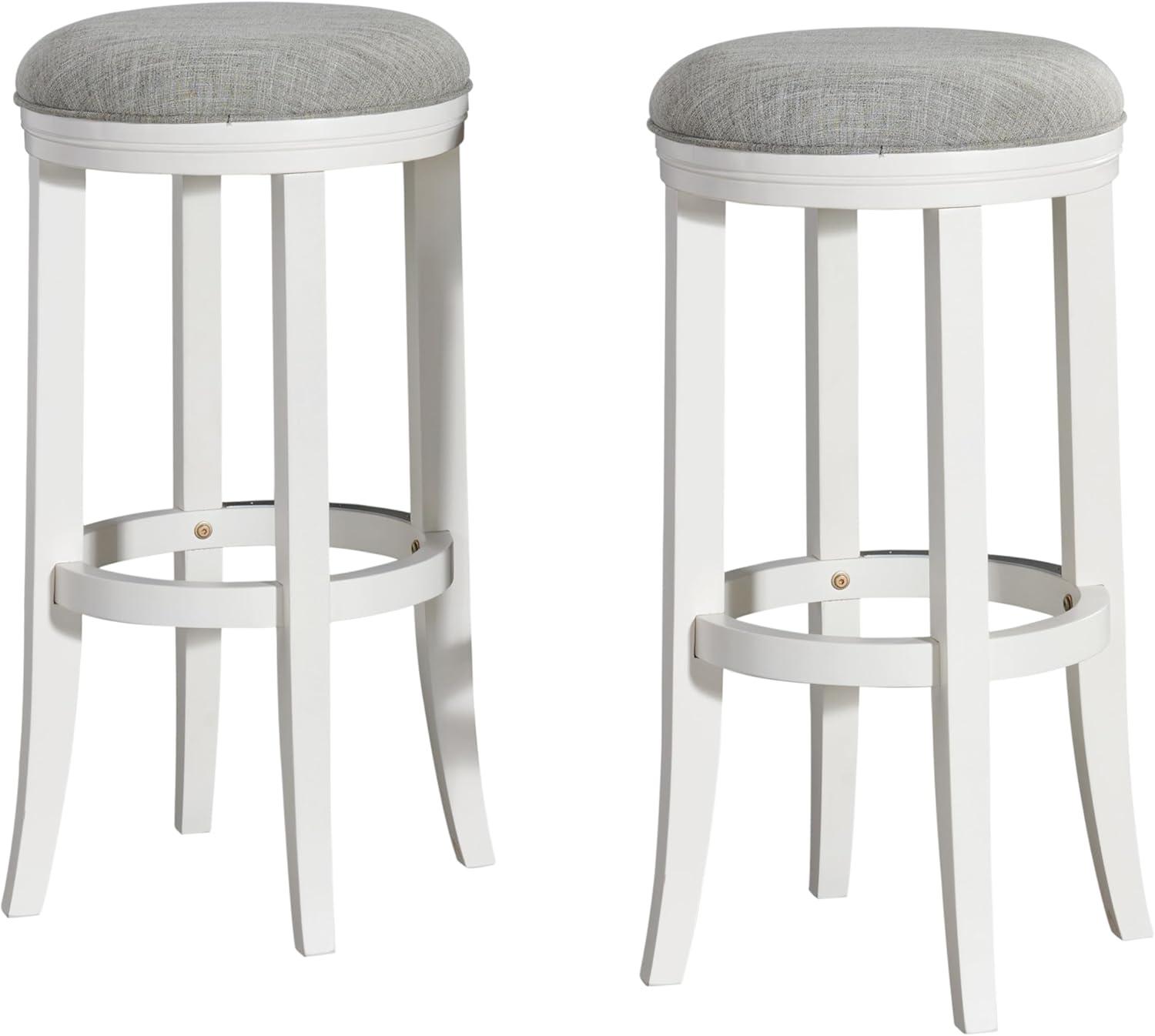 Alaterre Natick Solid Rubber Wood Counter And Bar Stool