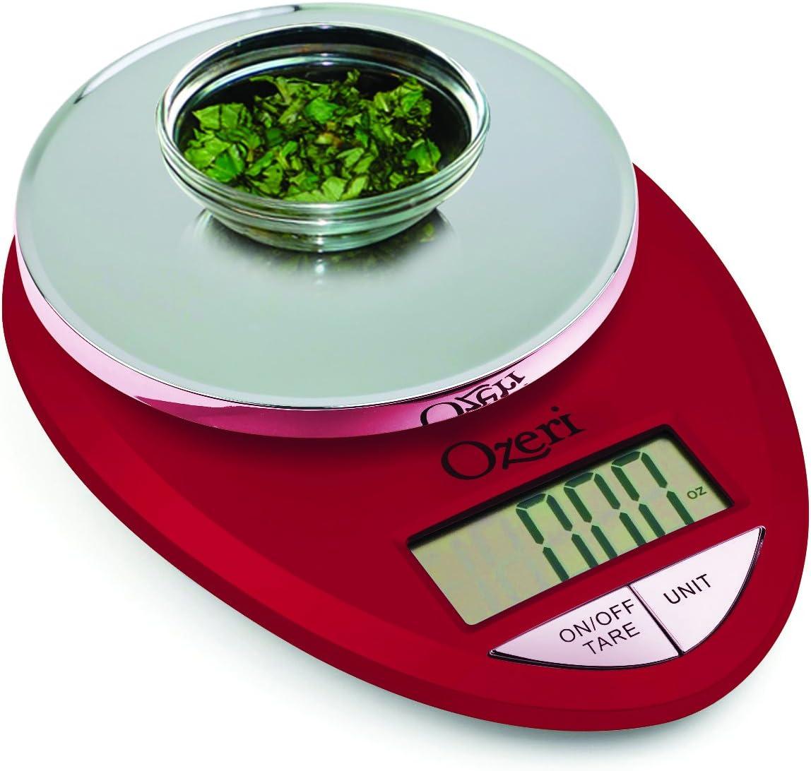 Ozeri Pro Digital Kitchen Food Scale, 0.05 oz to 12 lbs (1 gram to 5.4 kg)
