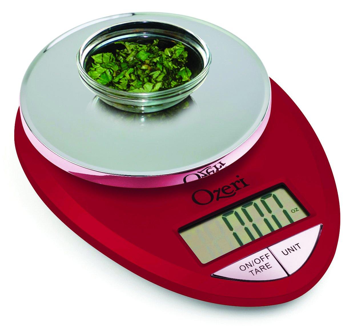 Ozeri Pro Digital Kitchen Food Scale, 0.05 oz to 12 lbs (1 gram to 5.4 kg)