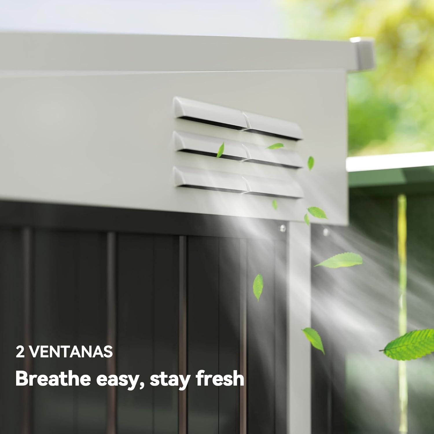 Outsunny Metal Lean-to Storage Shed