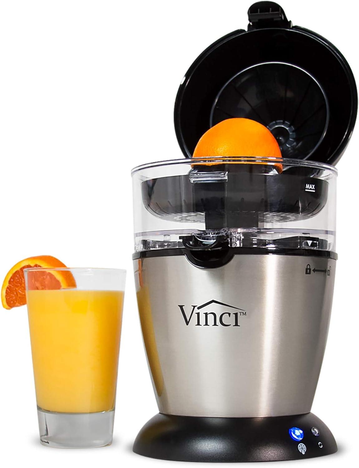 Vinci Hands-Free Electric Citrus Juicer with Stainless Steel Finish