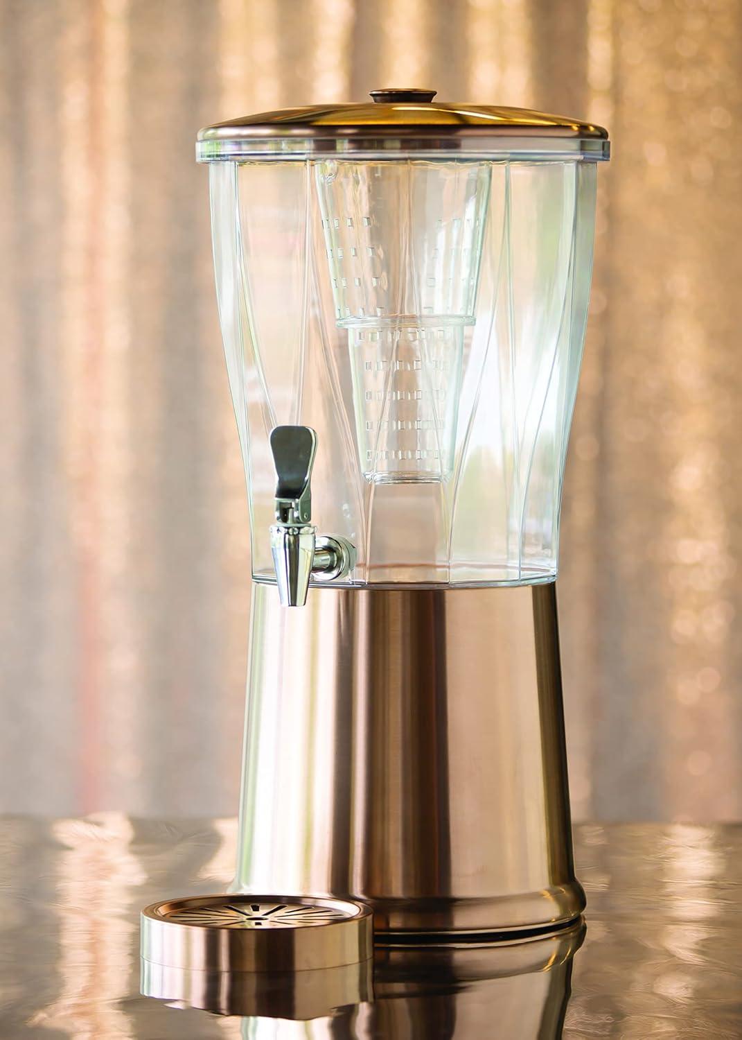 Service Ideas Service Ideas 3 Gallon Beverage Dispenser with Infuser Tube and Stainless Steel Spigot