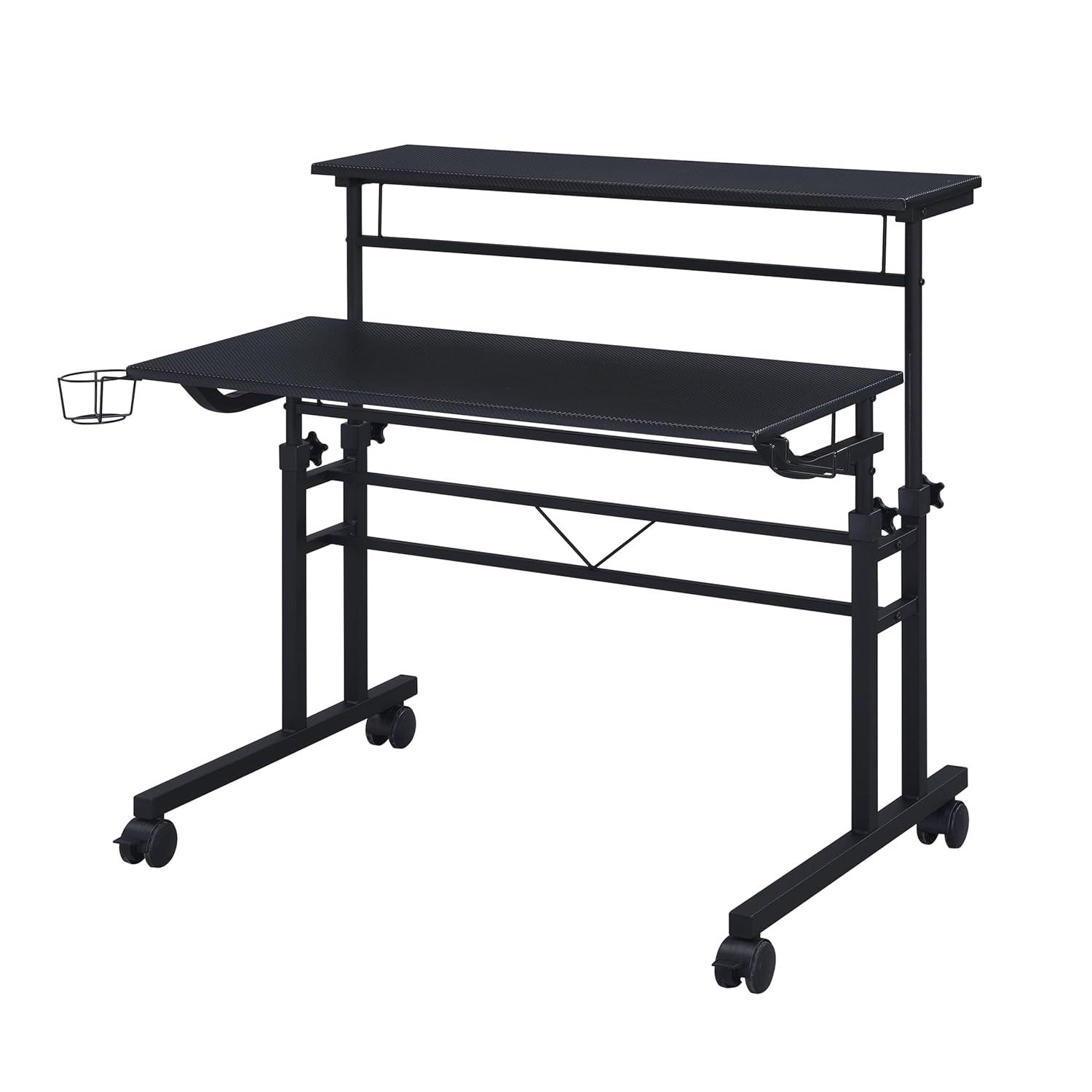 Wenty Techni Mobili Adjustable Metal Base Computer Desk