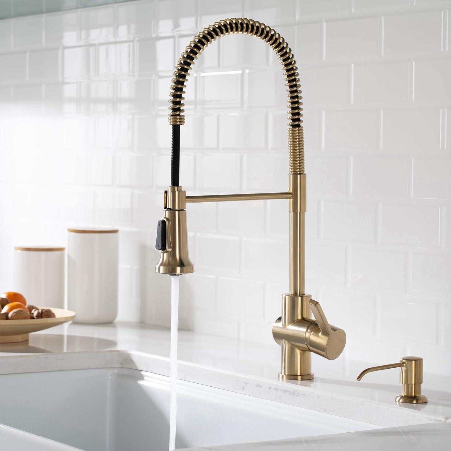 Britt Single Handle Commercial Kitchen Faucet with Dual Function Sprayhead