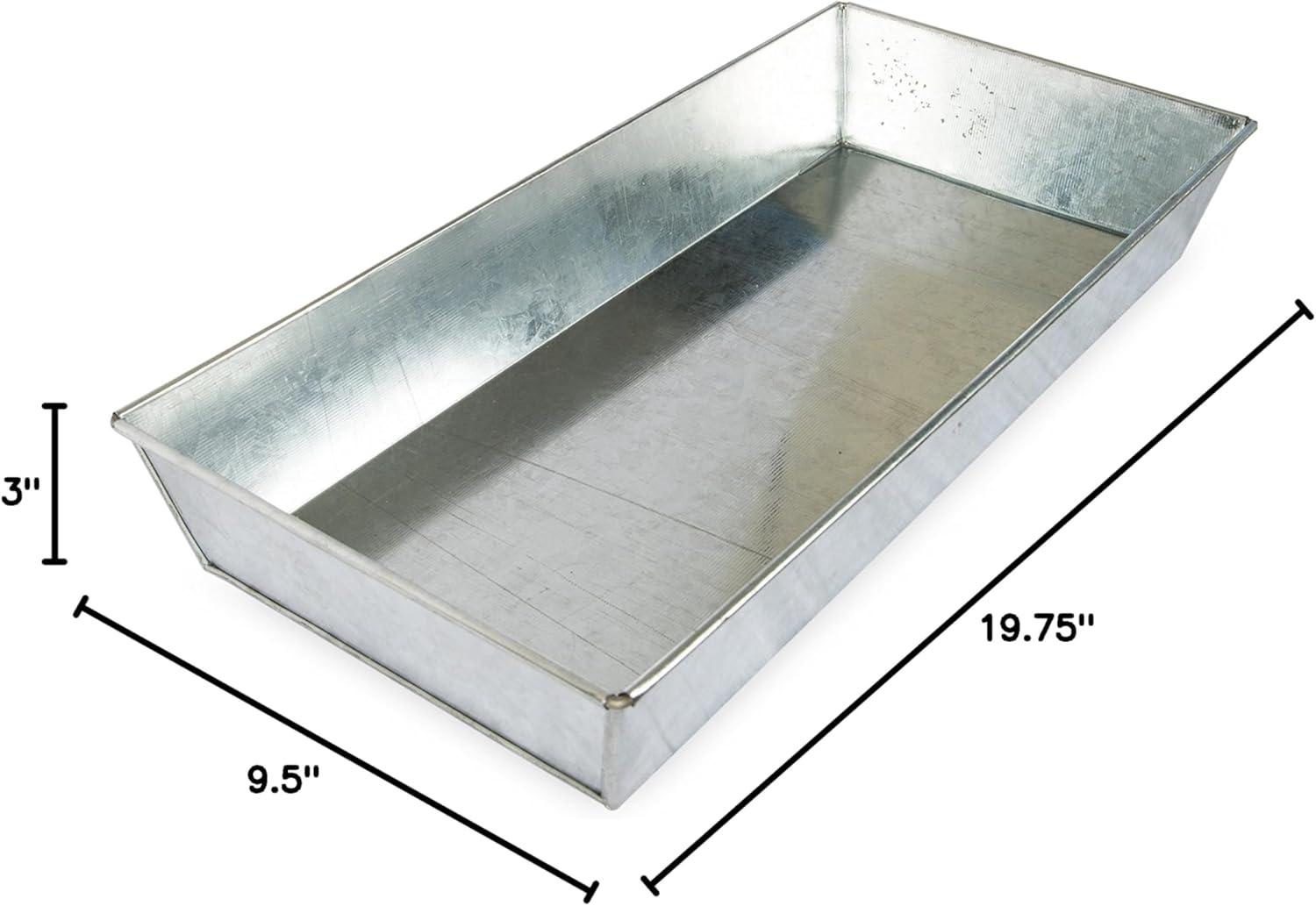 Versatile Galvanized Steel Tray Antique Finish - ACHLA Designs