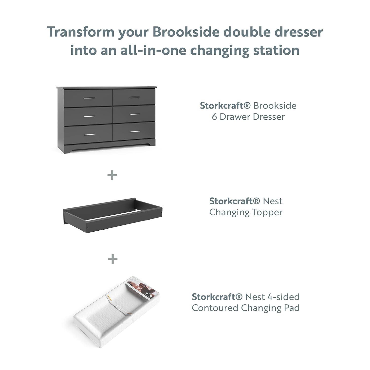 Brookside 6 Drawer Double Dresser