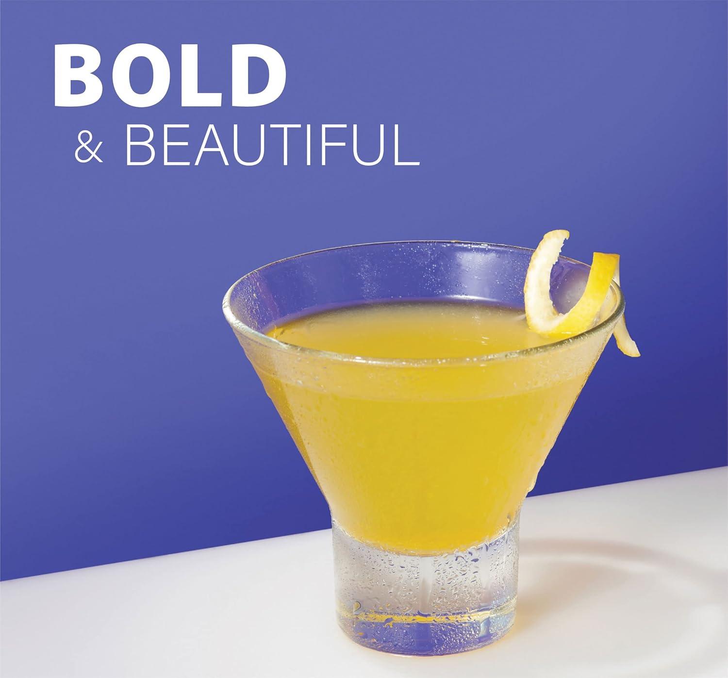 Godinger Martini Glasses, Italian Cocktail Glasses, Dessert Cups, Set of 4, 8oz - Made in Italy