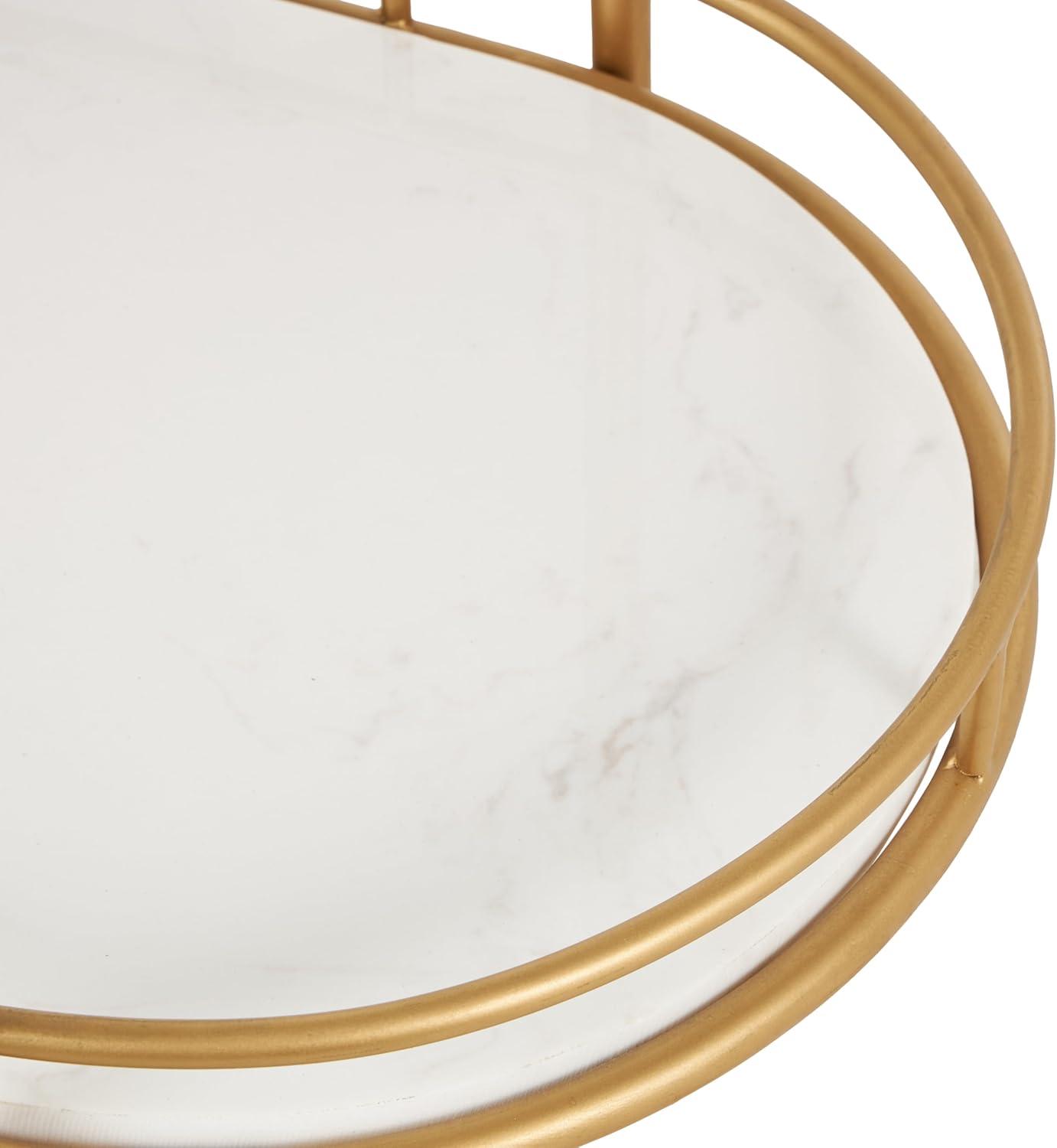 Colette Marble Bar Cart
