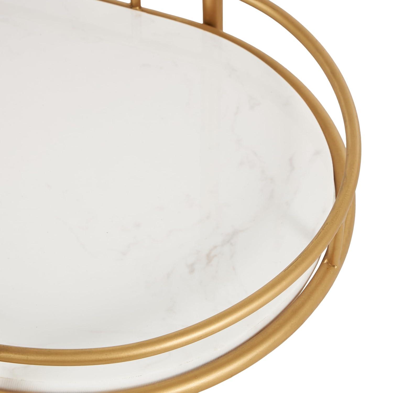 Colette Marble Bar Cart