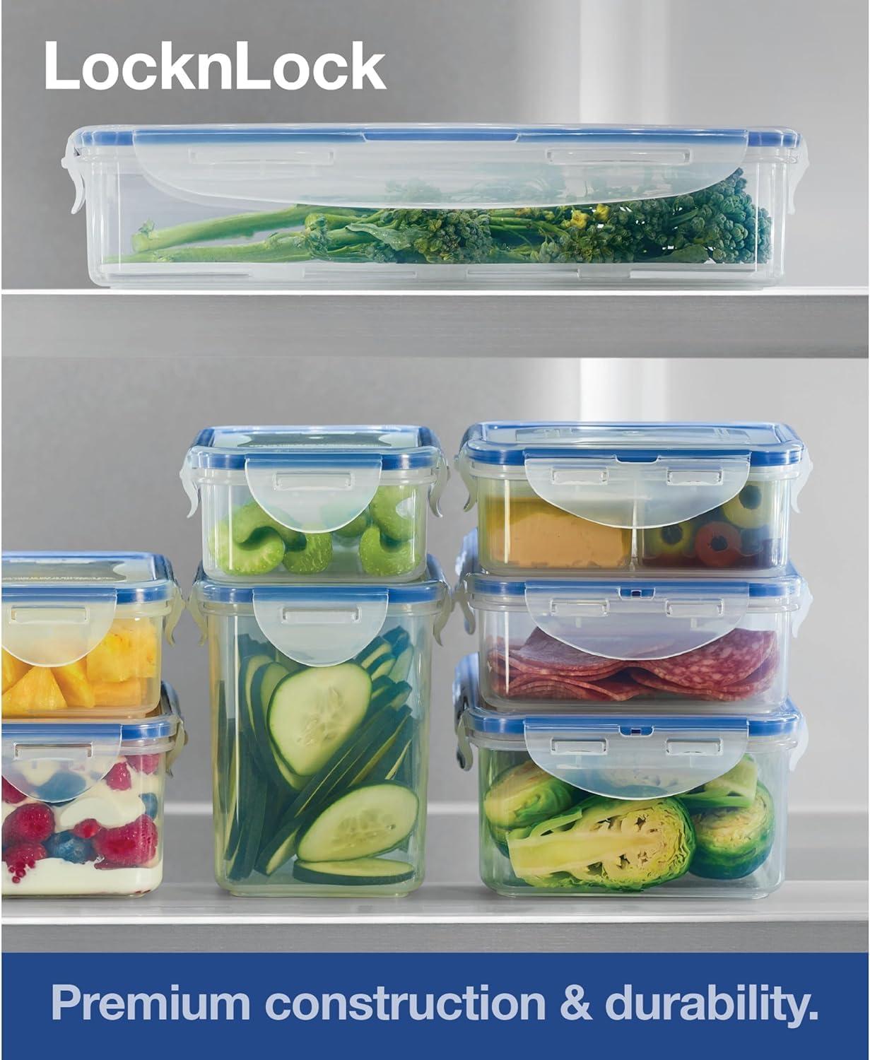 Clear 54-Ounce Glass Food Storage Container with Airtight Lid