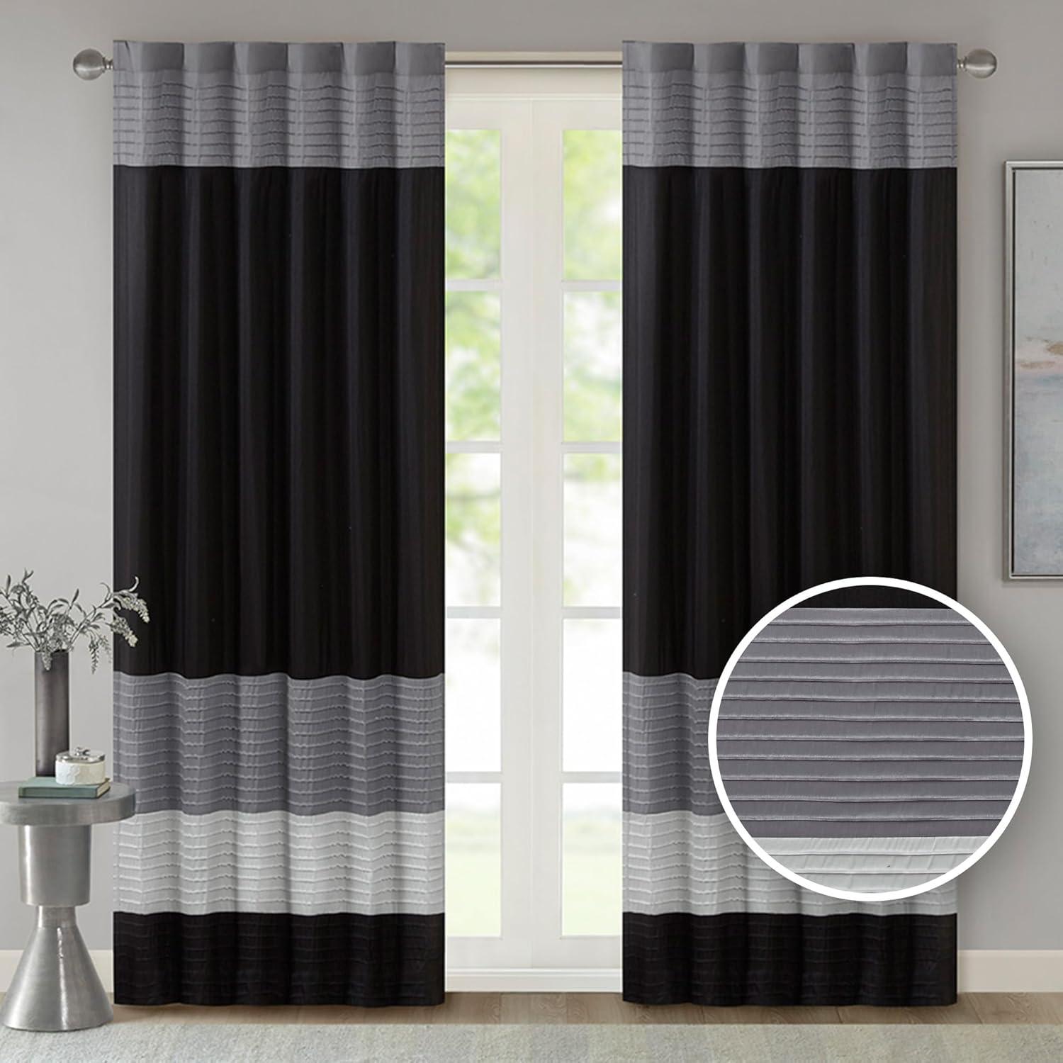 Amherst Polyoni Pintuck Curtain Panel