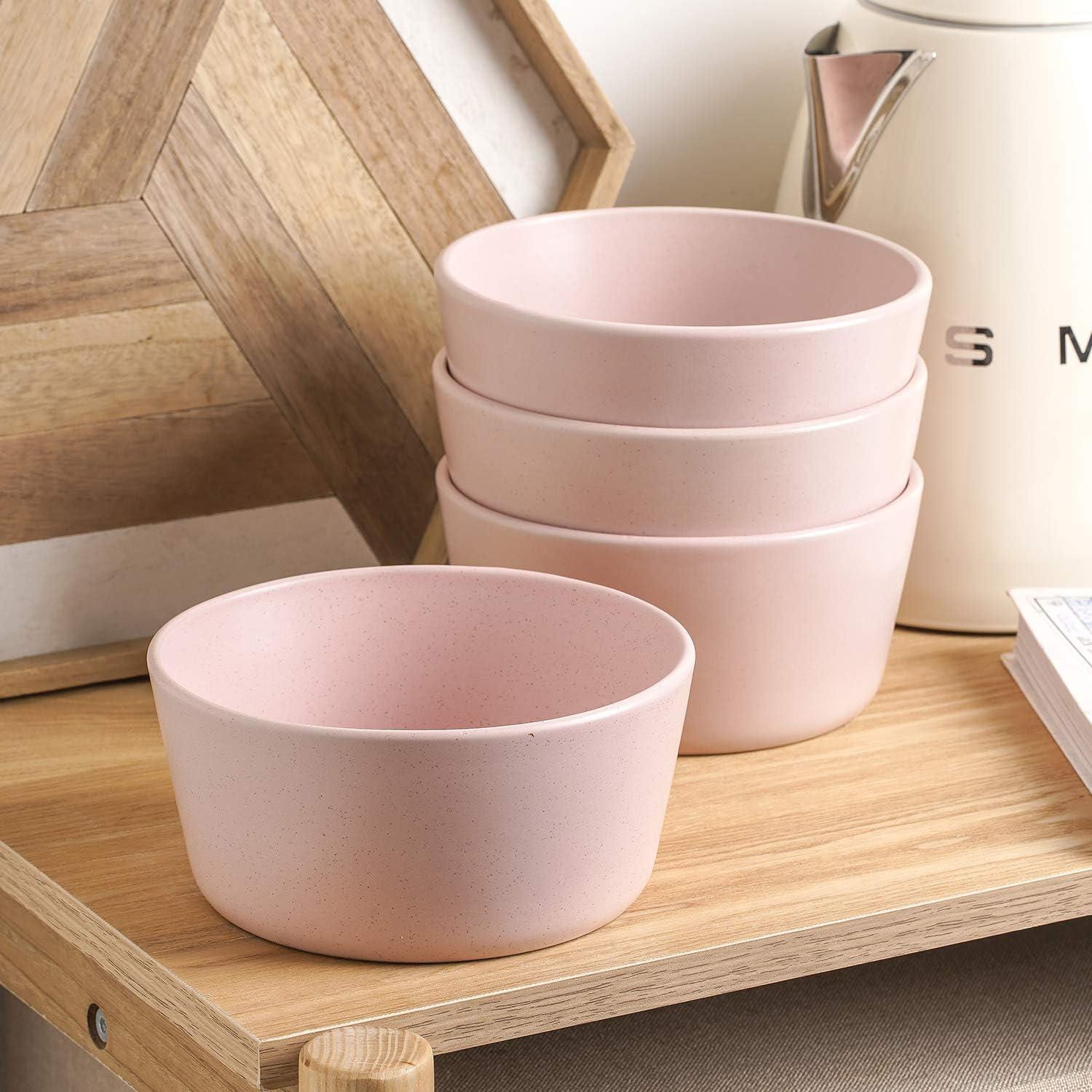 Stone Lain Albie 16-Piece Dinnerware Set Stoneware, Pink