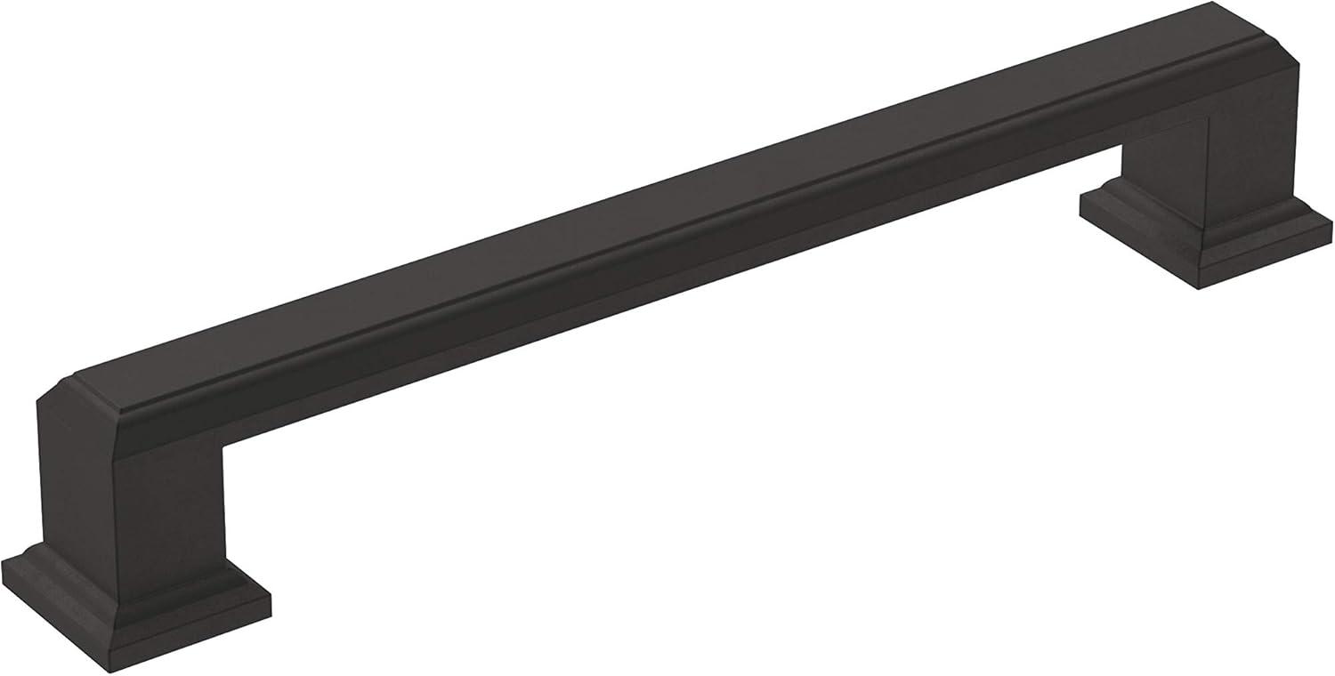 Amerock Appoint 5-1/16 inch (128mm) Center-to-Center Matte Black Cabinet Pull