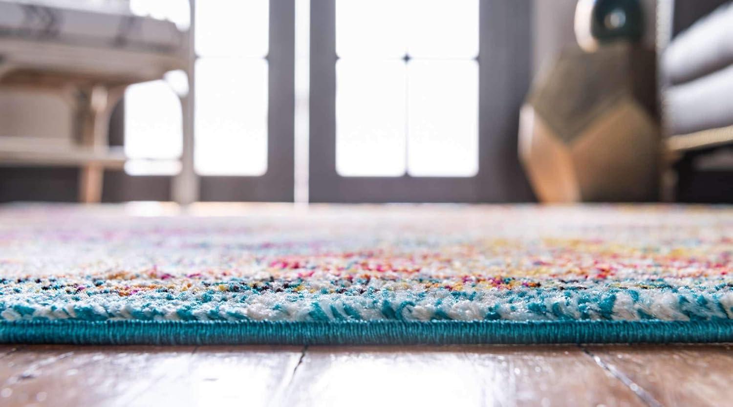 Unique Loom Penrose Collection Area Rug - Blake (2' 2" x 3' 1" Rectangle Multi/Blue)