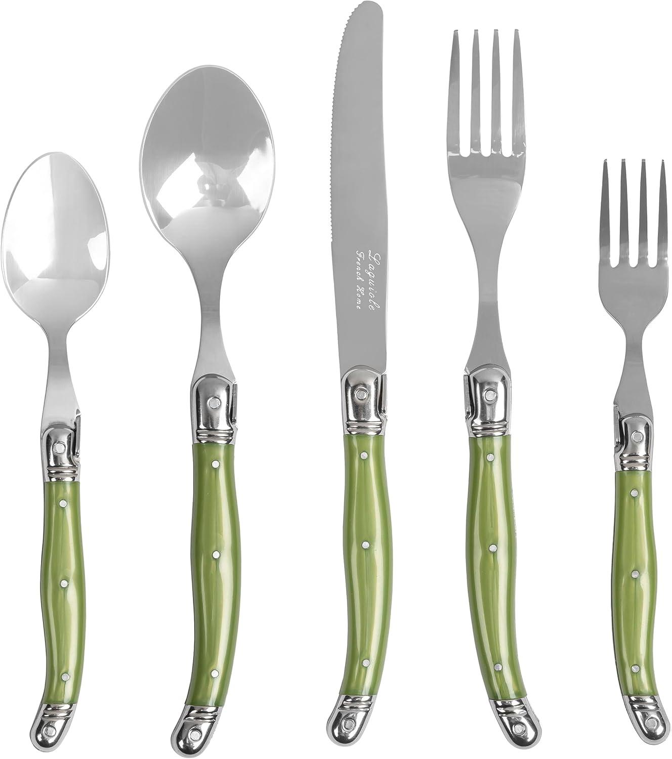 French Home French Home Laguiole 20 Piece Stainless Steel Flatware Set, Service for 4