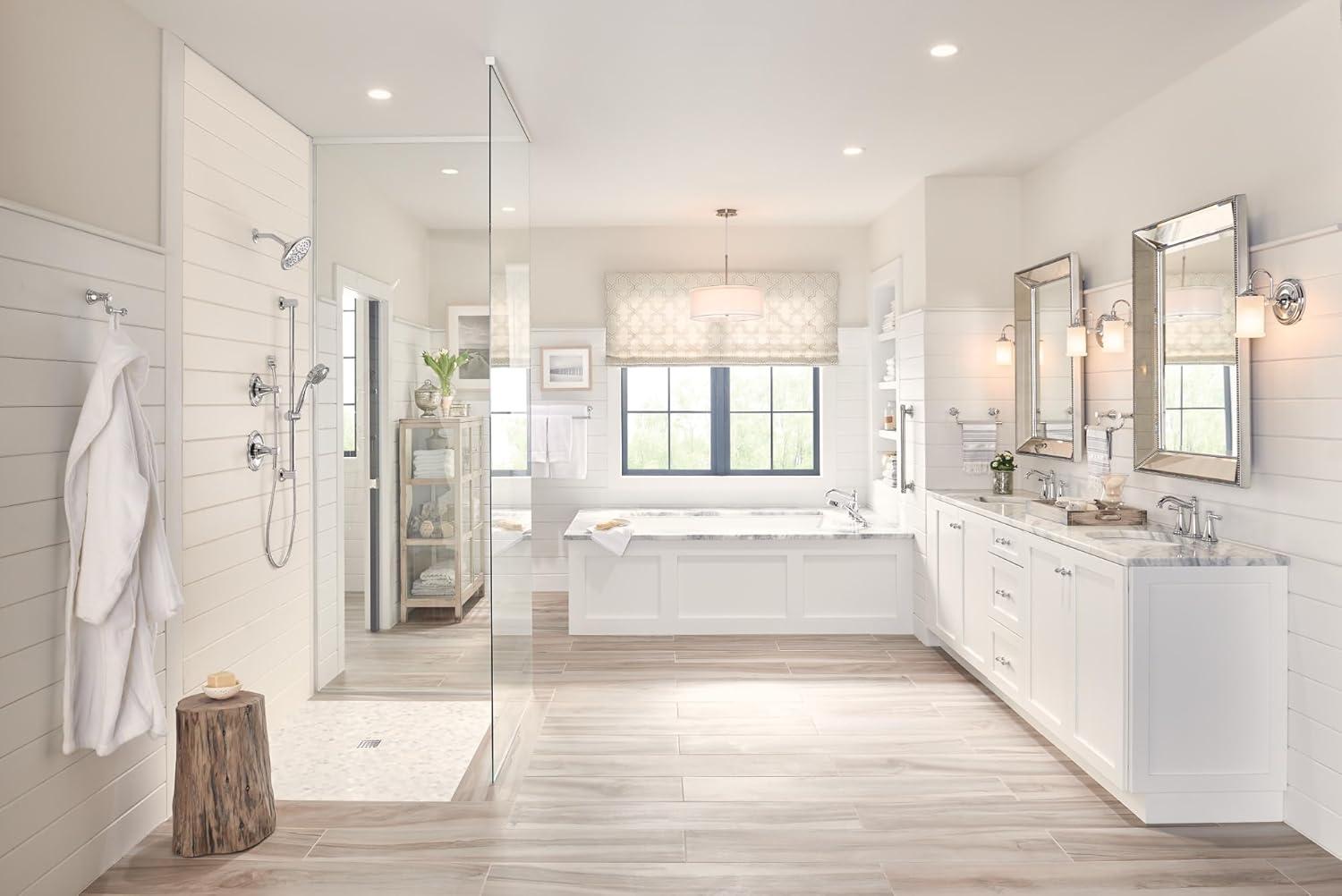 Moen Belfield Two Handle 8 in. Widespread Bathroom Faucet Trim Kit, Valve Required