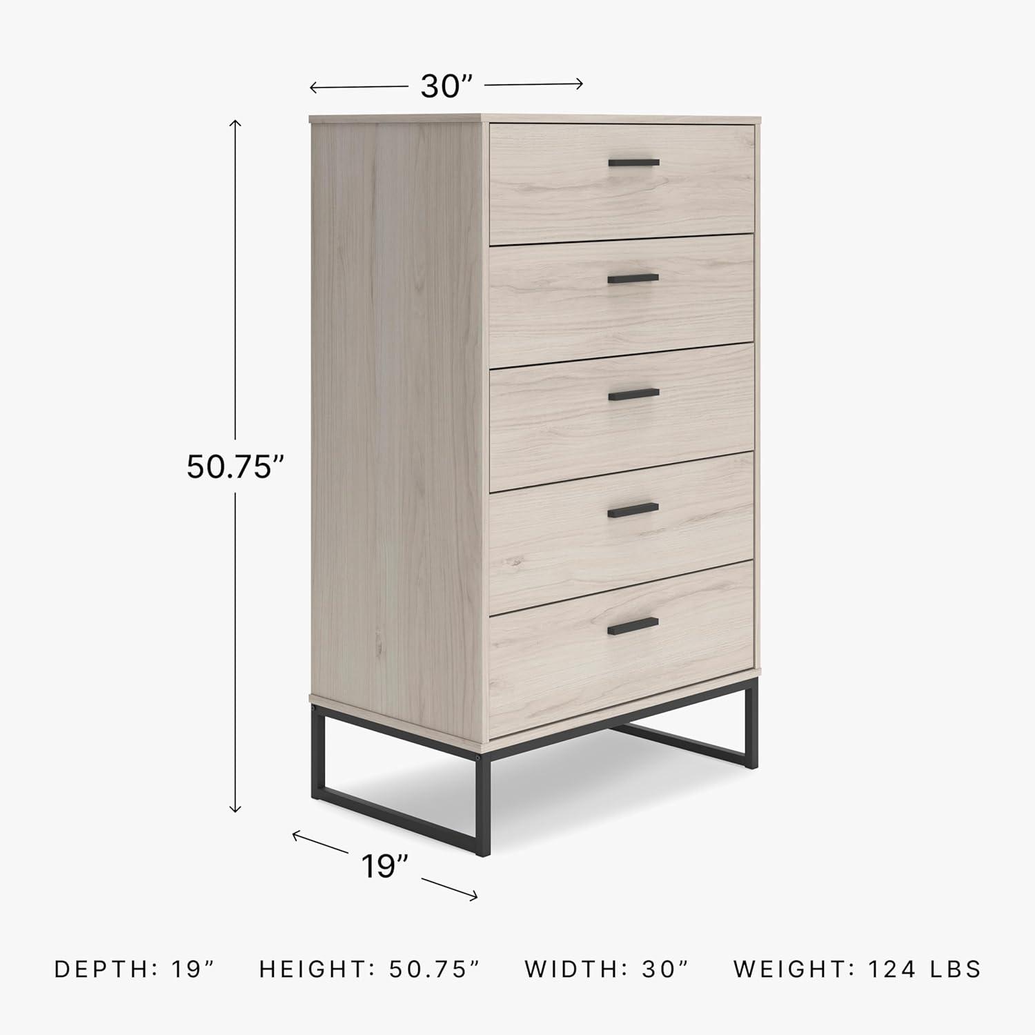 Latitude Run® Bosnjak 29.88'' W 5 - Drawer Dresser