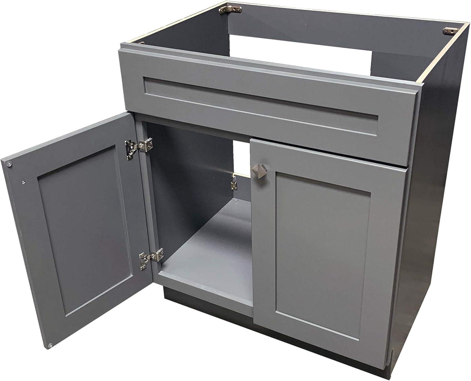 Niturra 36'' Single Bathroom Vanity Base Only in Gray