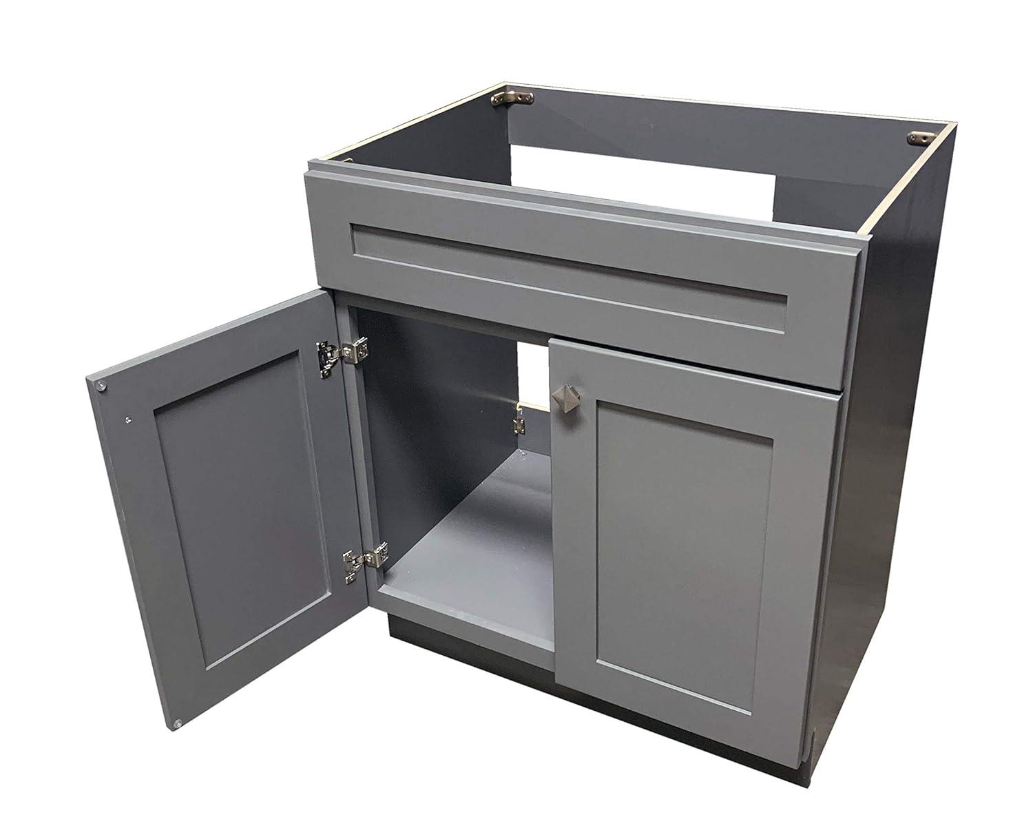 Niturra 36'' Single Bathroom Vanity Base Only in Gray
