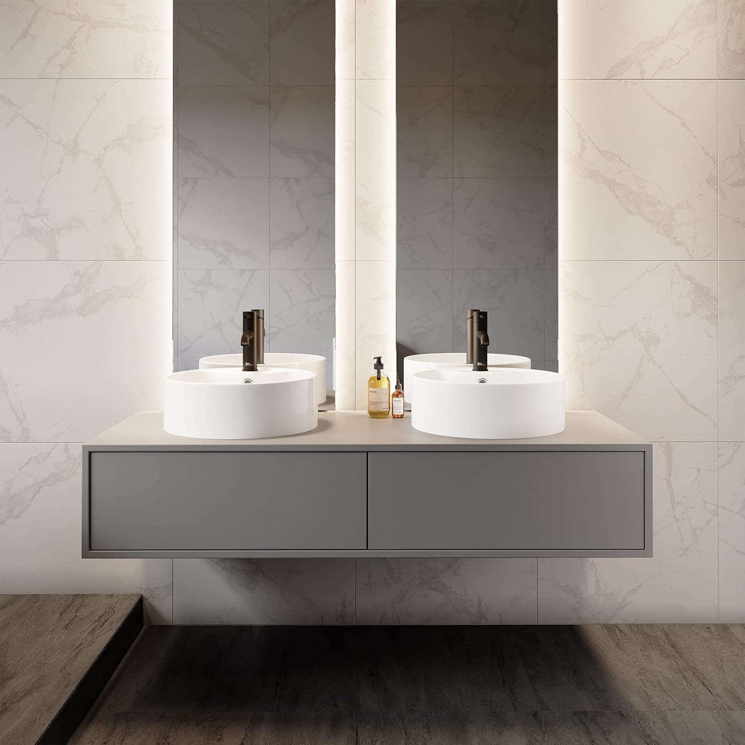 Trocadéro Round Vessel Sink with Faucet Mount