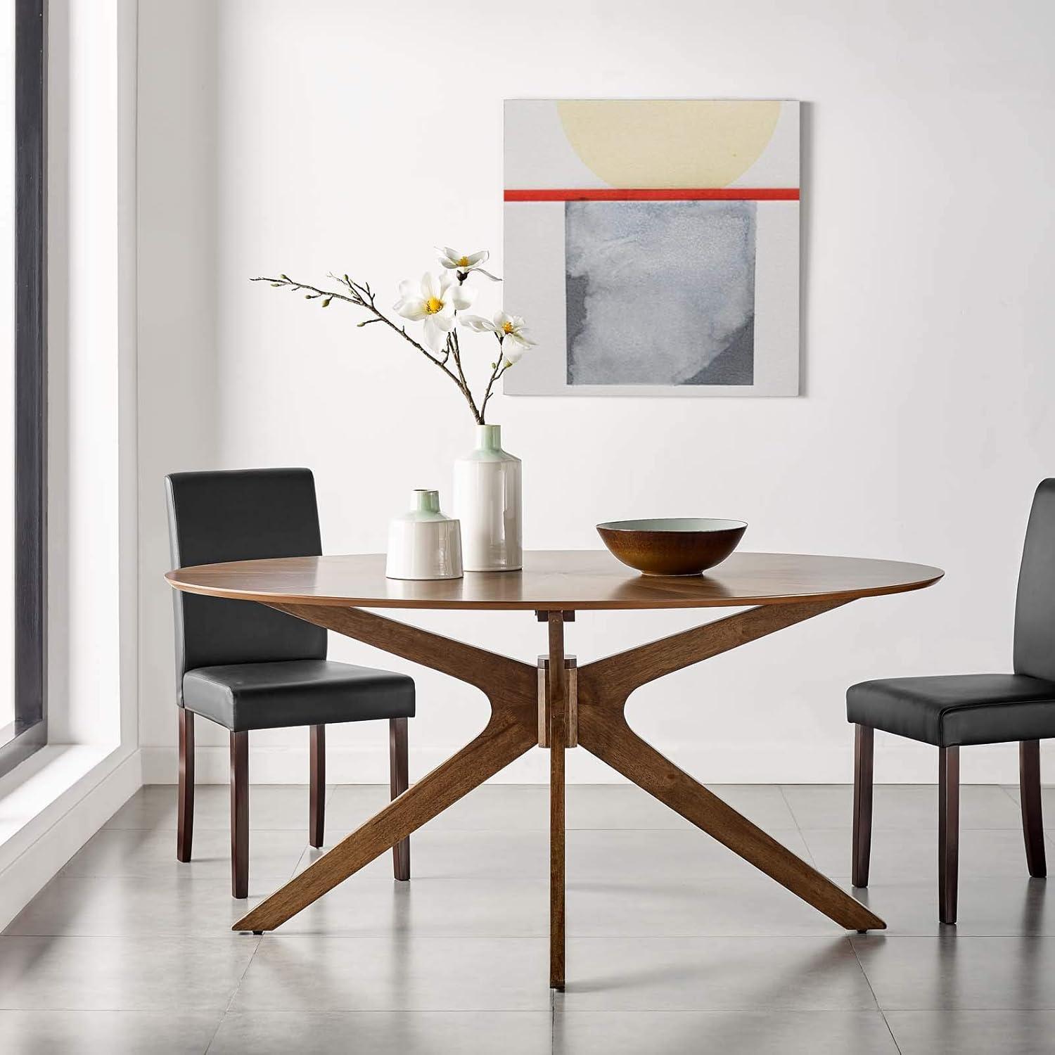 Modway Modway Crossroads 63" Oval Wood Dining Table