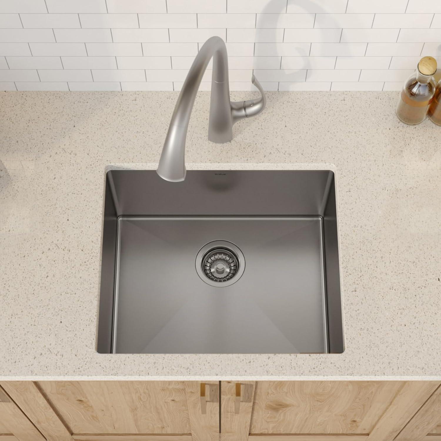 KRAUS Standart Pro Undermount 16 Gauge Stainless Steel Bar Kitchen Sink