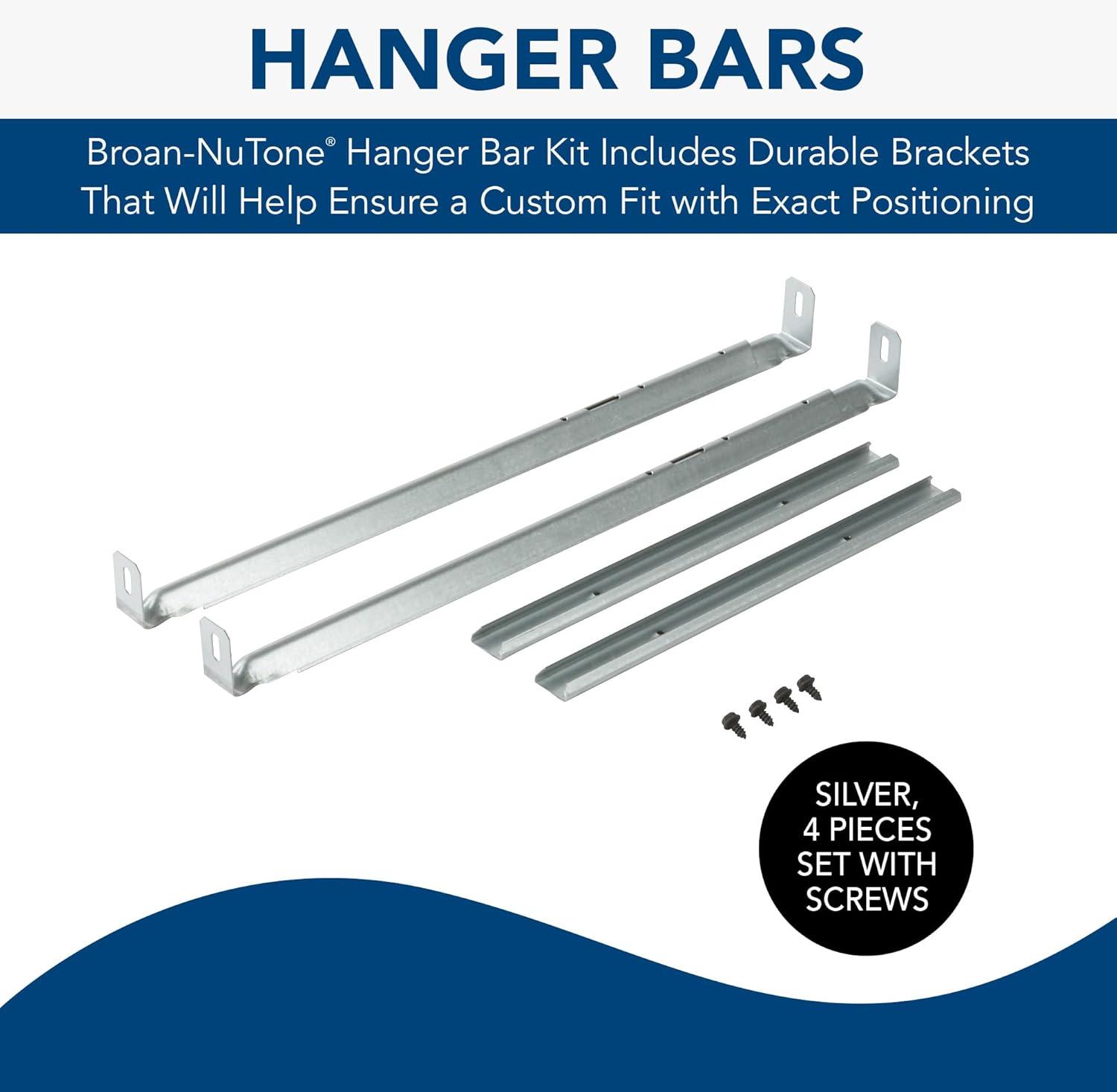 Broan Mhb4 Invent Series Hanger Bars (Pair) - Silver