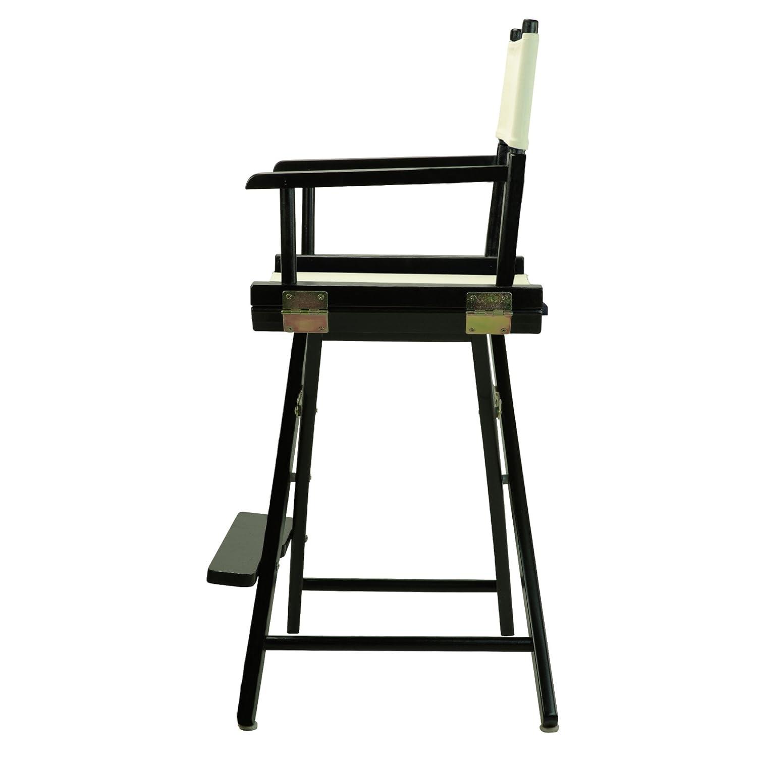 Casual Home 24" Director's Chair Black Frame-with Wheat Canvas, Counter Height