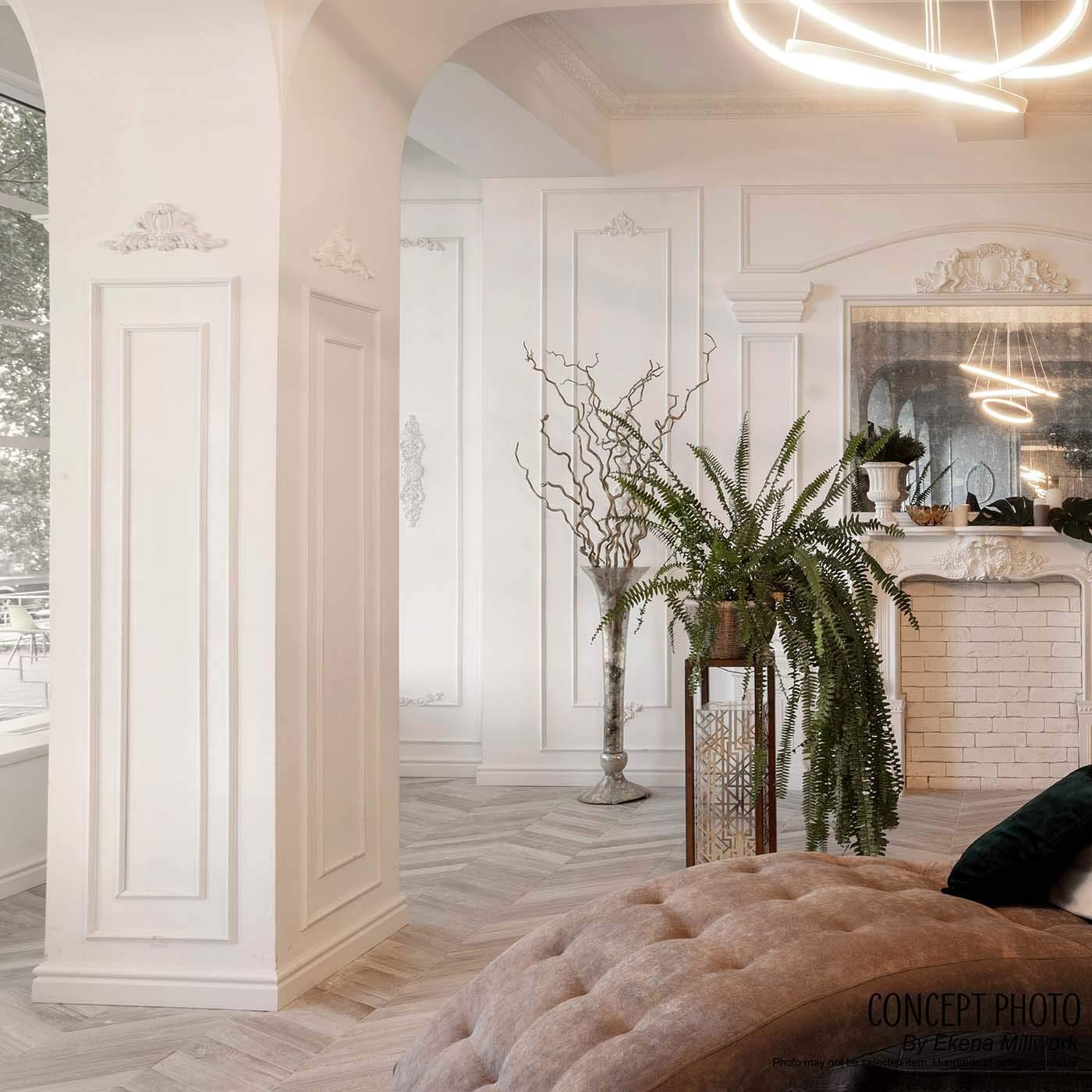 2"H x 5/8"P x 94 1/2"L Oxford Panel Moulding