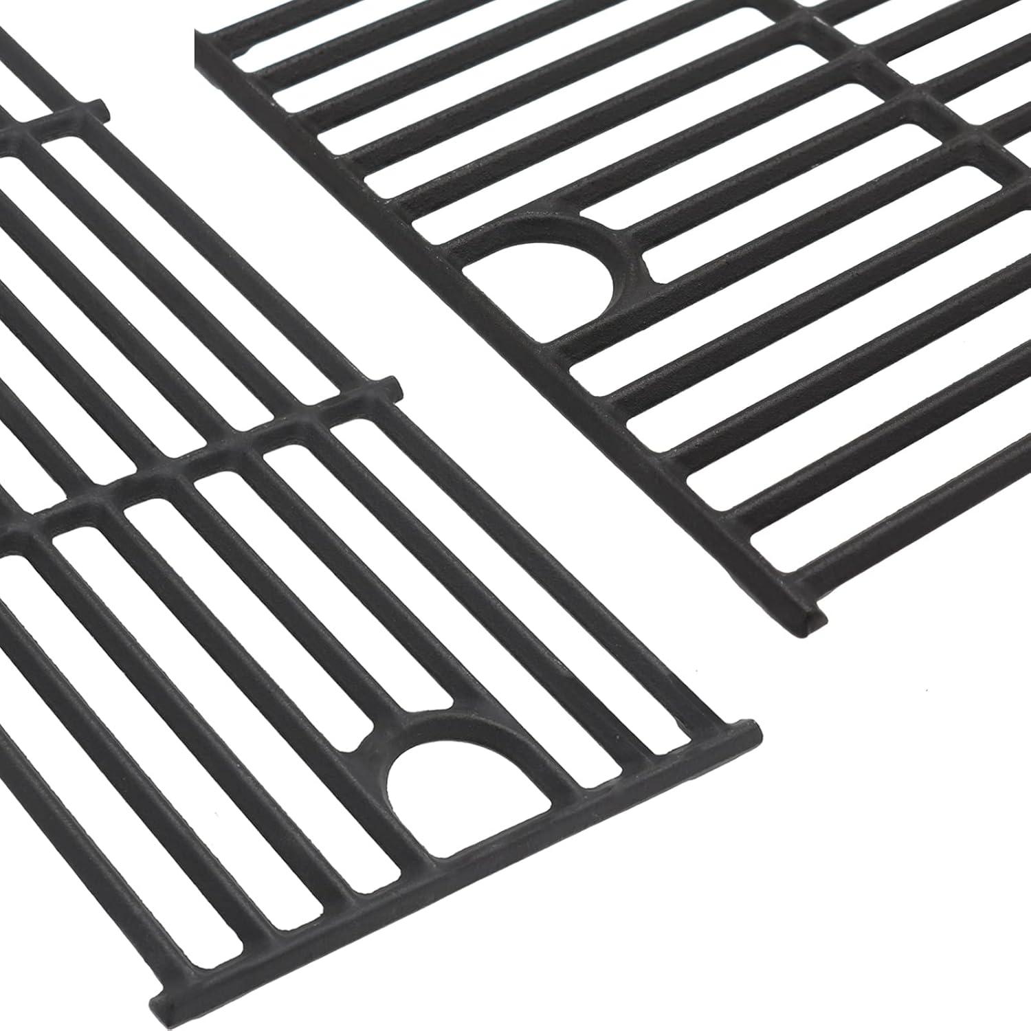 Matte Black Cast Iron Grill Grates for Char-Broil 6 Burner