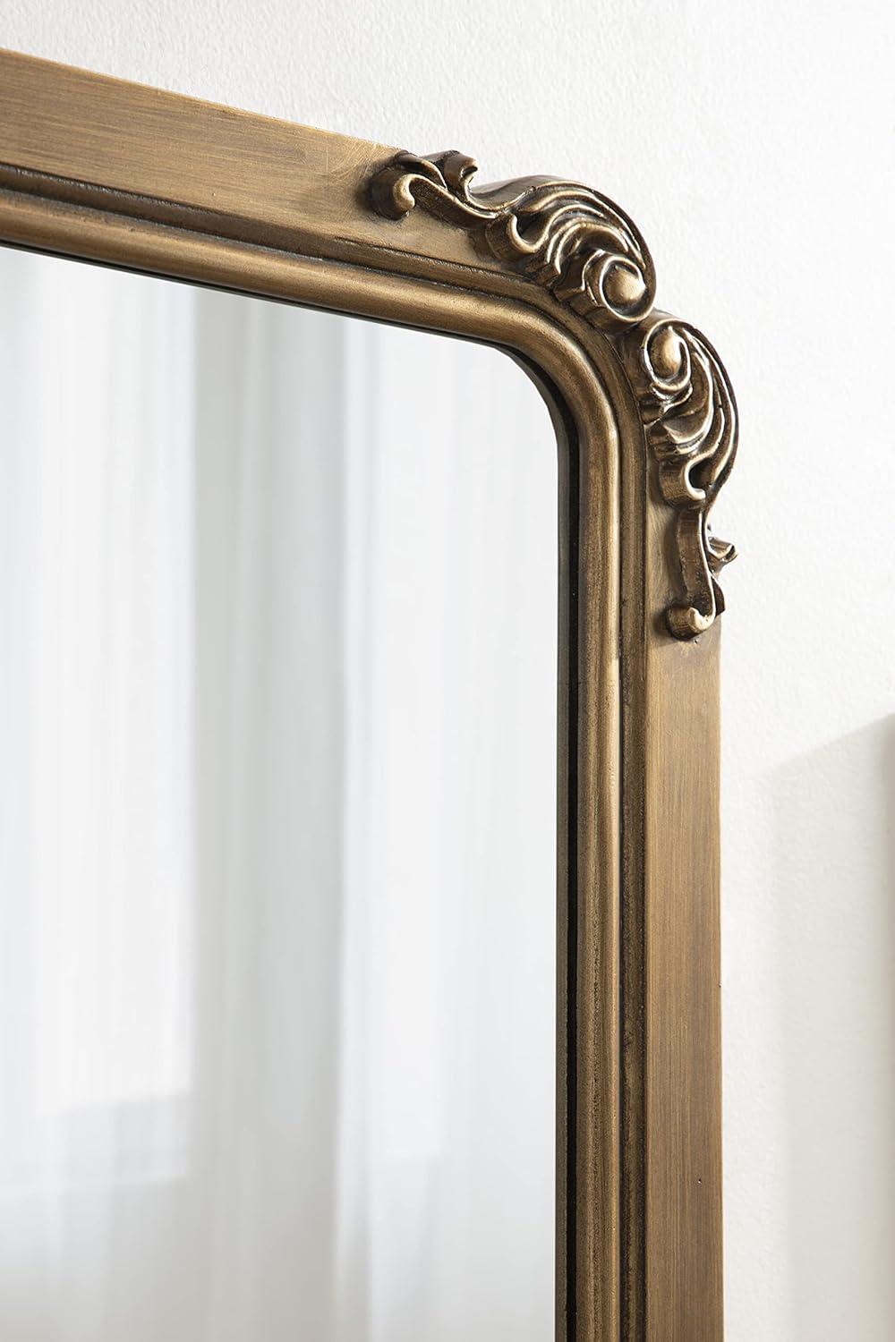 Kate and Laurel Ivette MDF Rectangle Mirror, 25x35, Gold