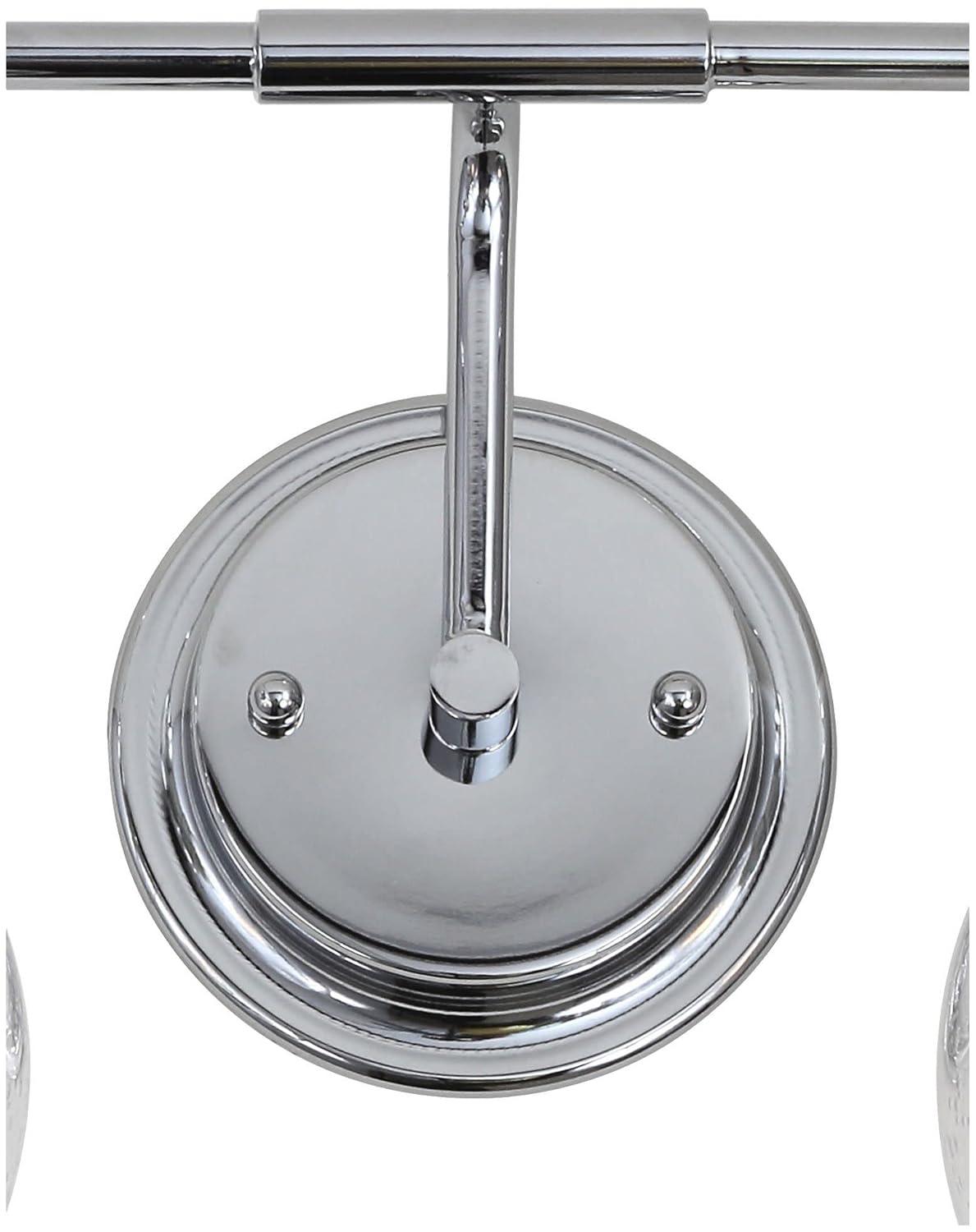 17.25" Metal/Glass Vanity Wall Light, ETL Listed, Bright Bathroom Fixture - JONATHAN Y
