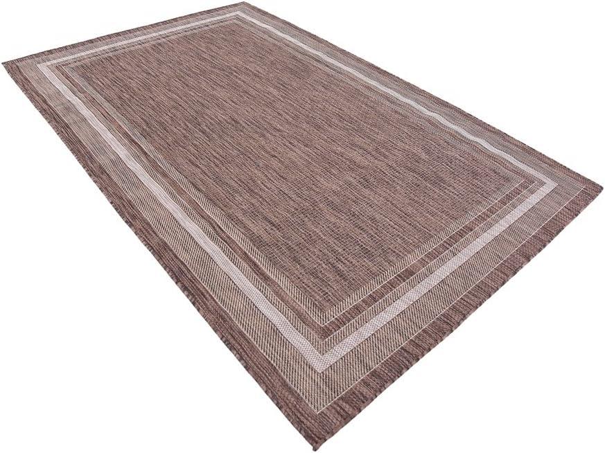 Unique Loom Outdoor Border Soft Border Border Woven Area Rug