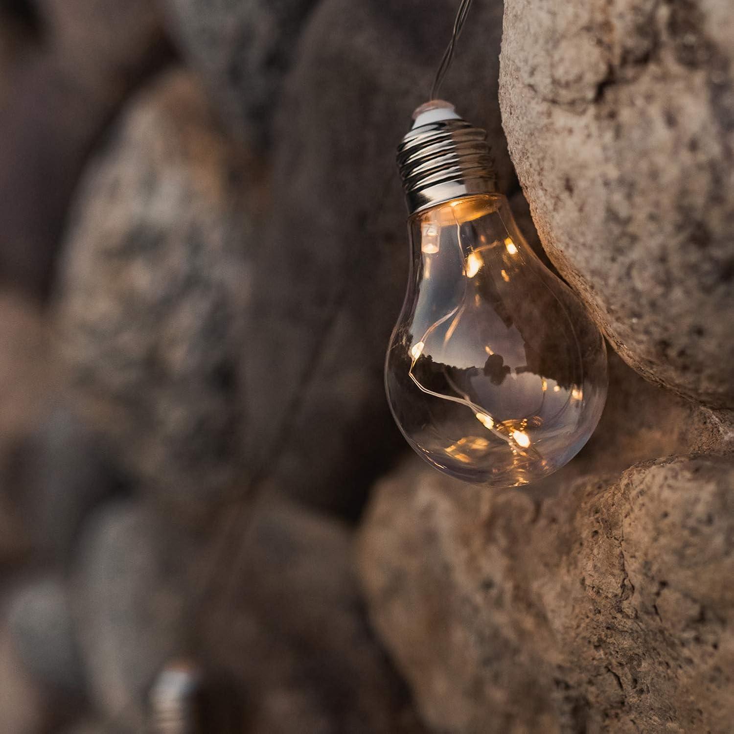 Williston Forge Shemar Outdoor 10 - Bulb 20'' Solar Powered LED Globe String Light