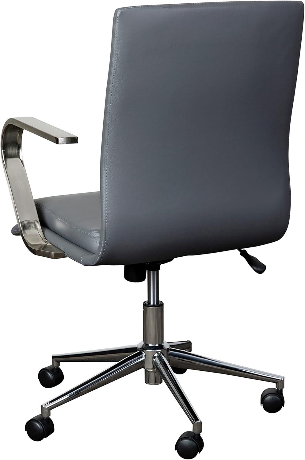 Flash Furniture Mid-Back Designer Upholstered Swivel Executive Office Chair with Armrests