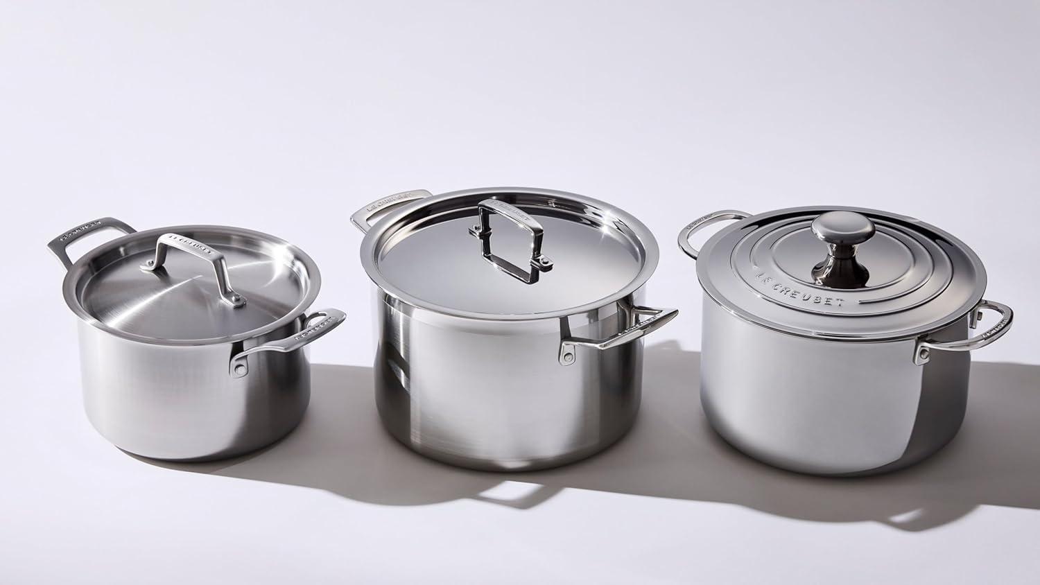 Le Creuset ® Essential Stainless Steel 4-Qt. Deep Covered Stockpot