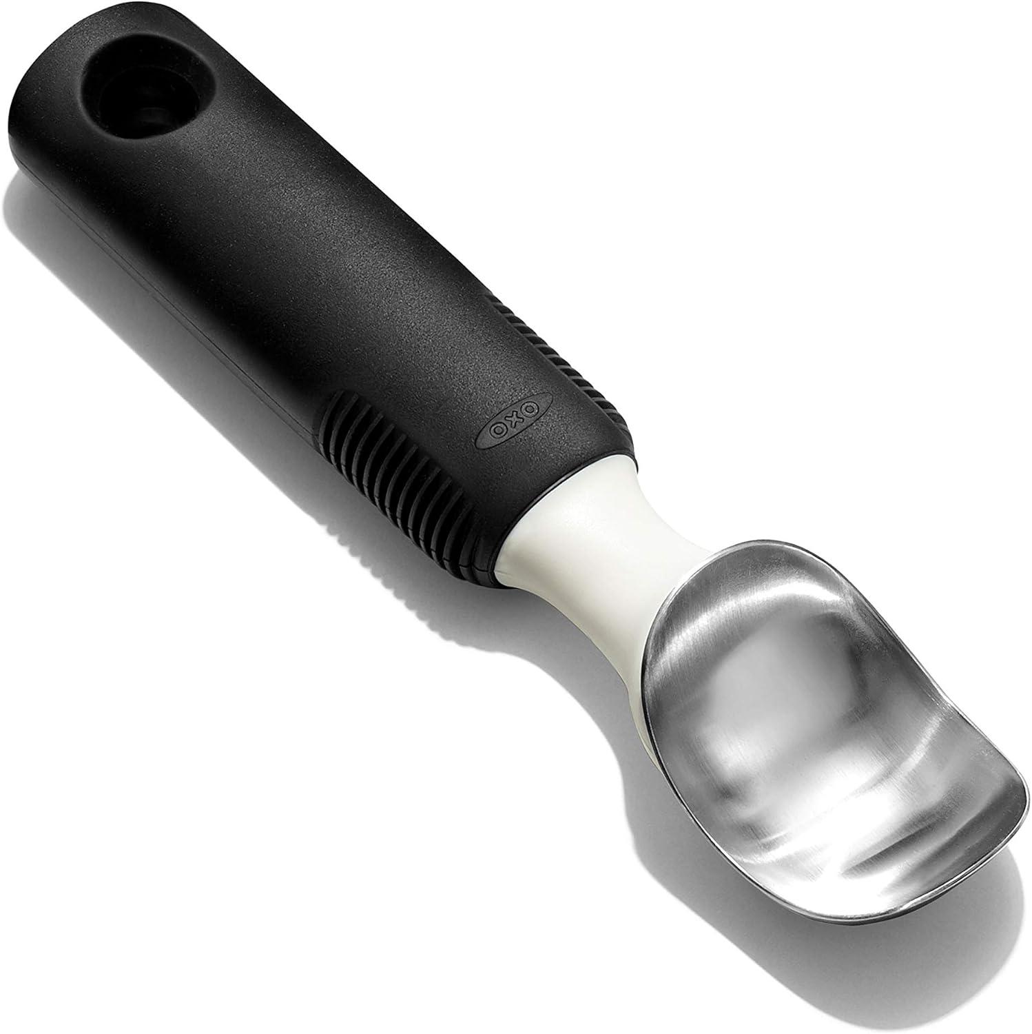 Stainless Steel Ice Cream Scoop with Non-slip Grip