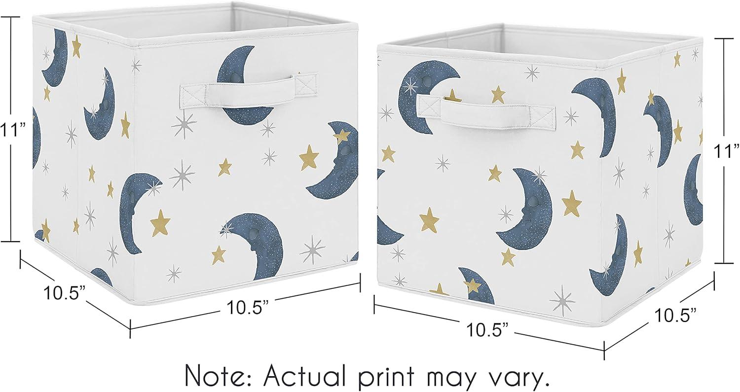 Moon And Stars Fabric Storage Bin By Sweet Jojo Designs